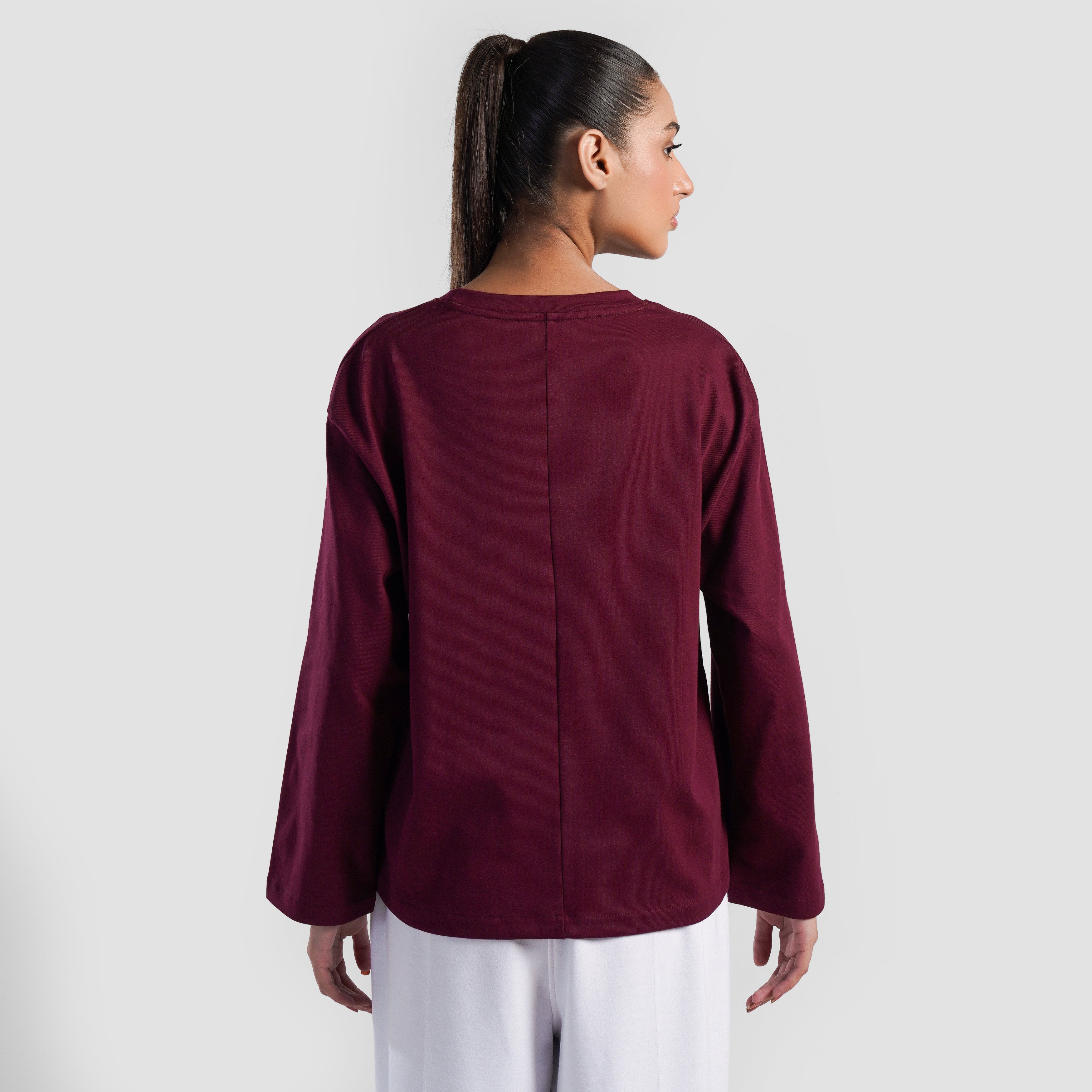 Basic Long Sleeves (Maroon)