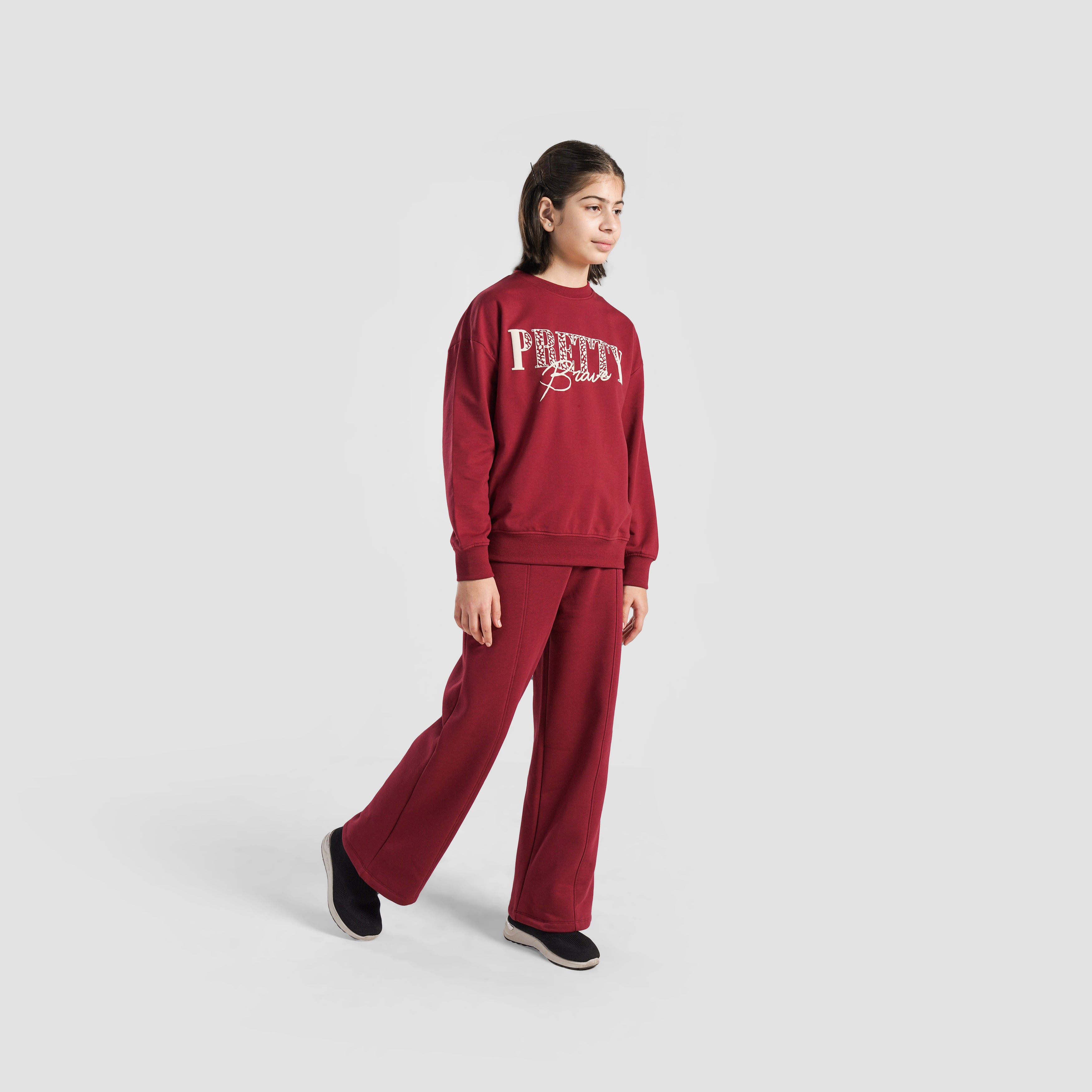 Playful Pretty SweatShirt (Maroon)