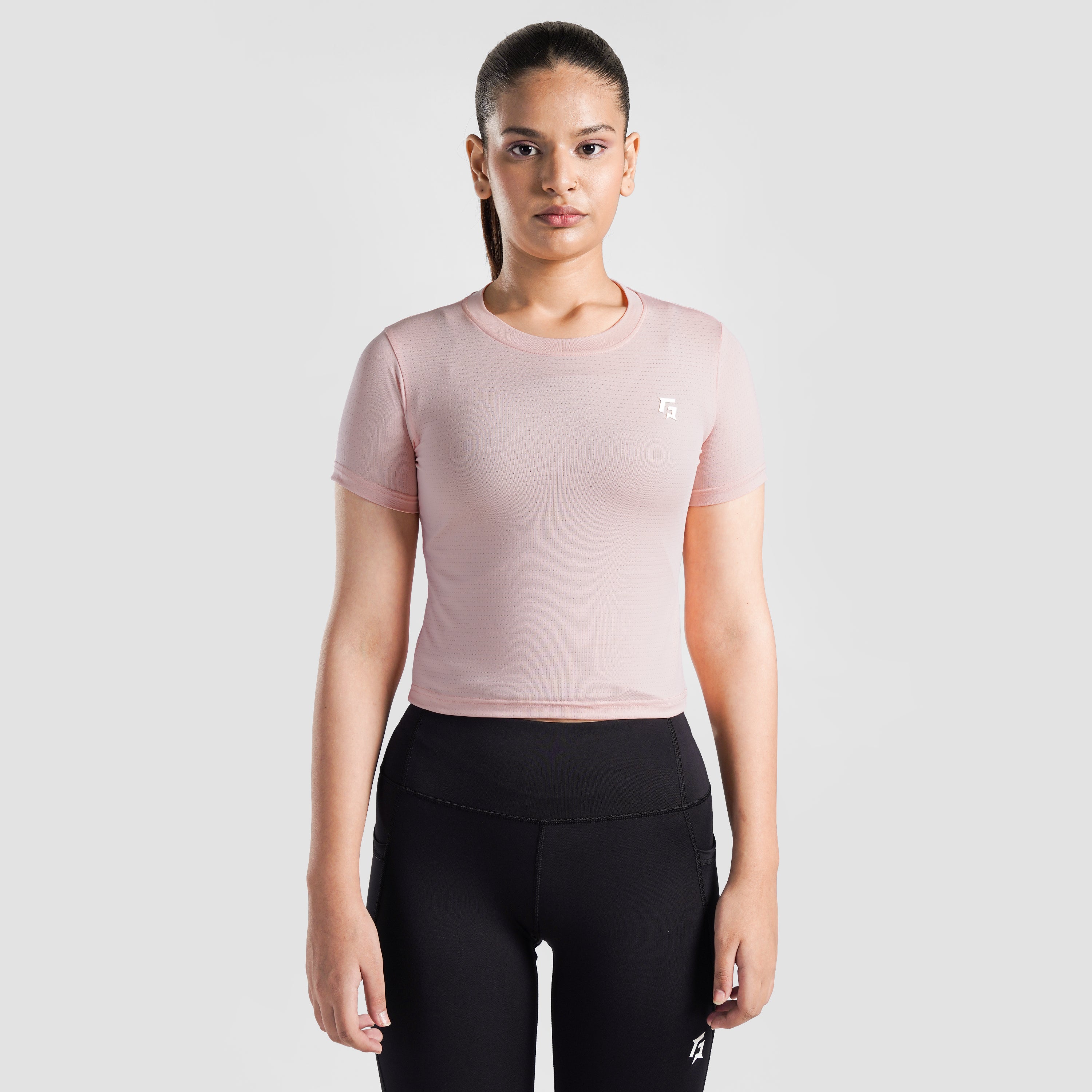 W024 Cropped Tee (Peach)