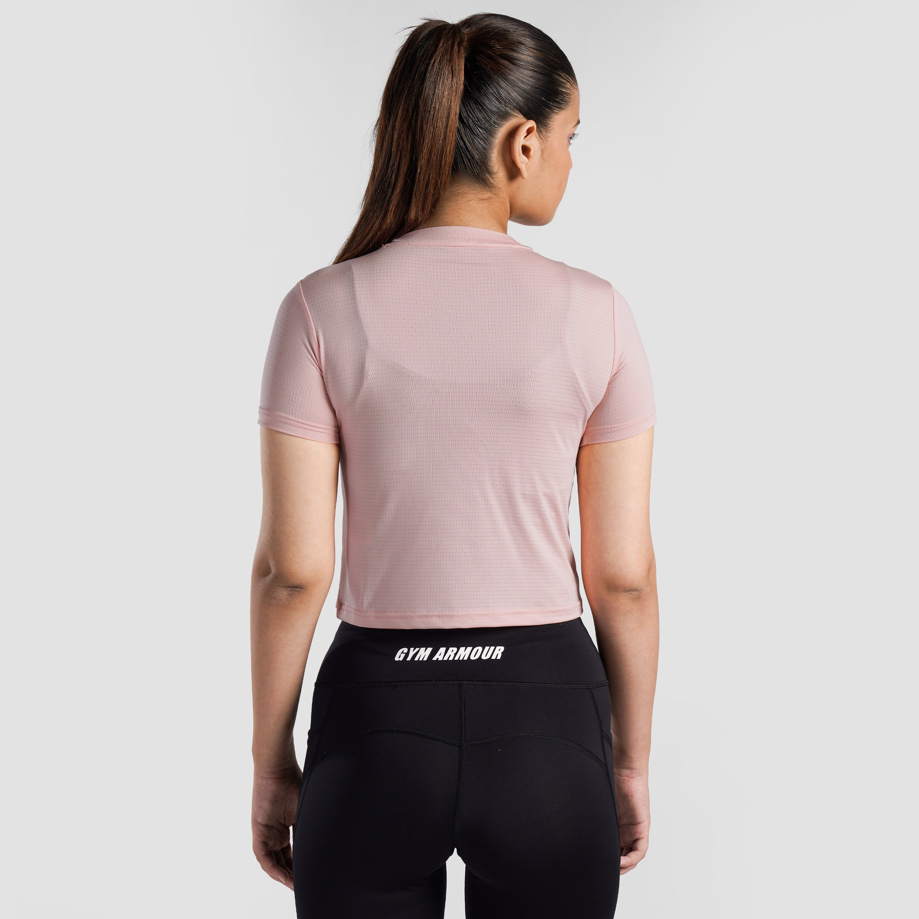 W024 Cropped Tee (Peach)