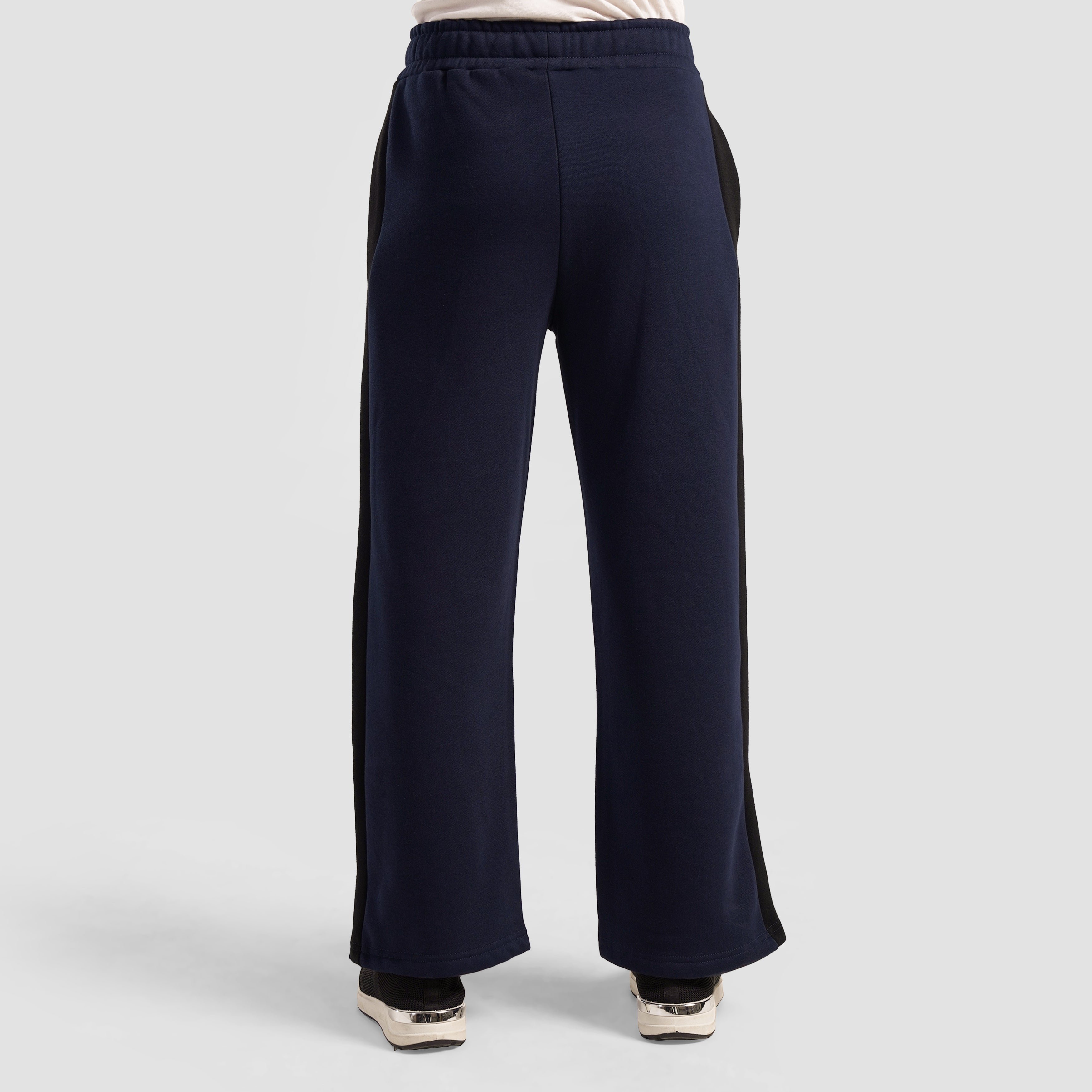 Wide Leg Trousers (Navy)