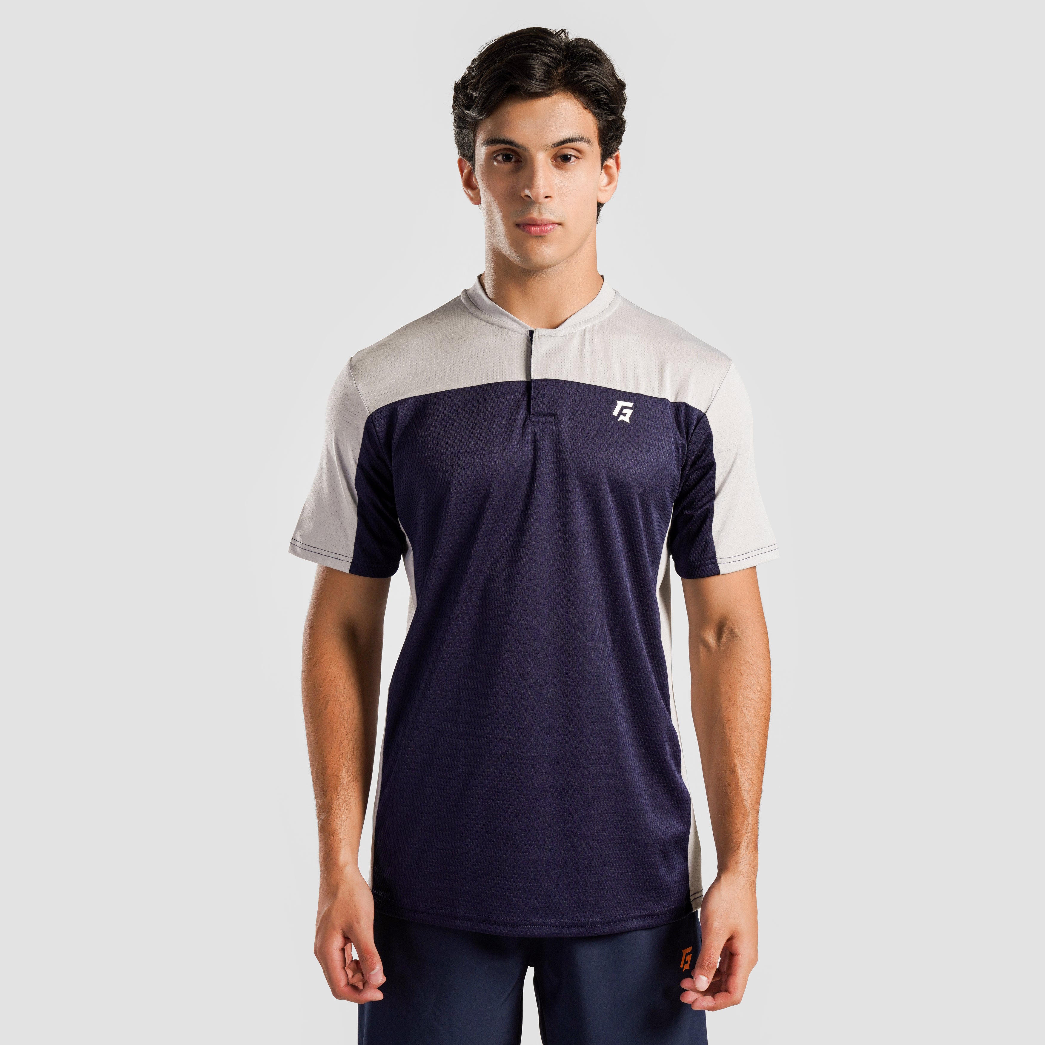Pro Tennis T-Shirt (Navy-Grey)
