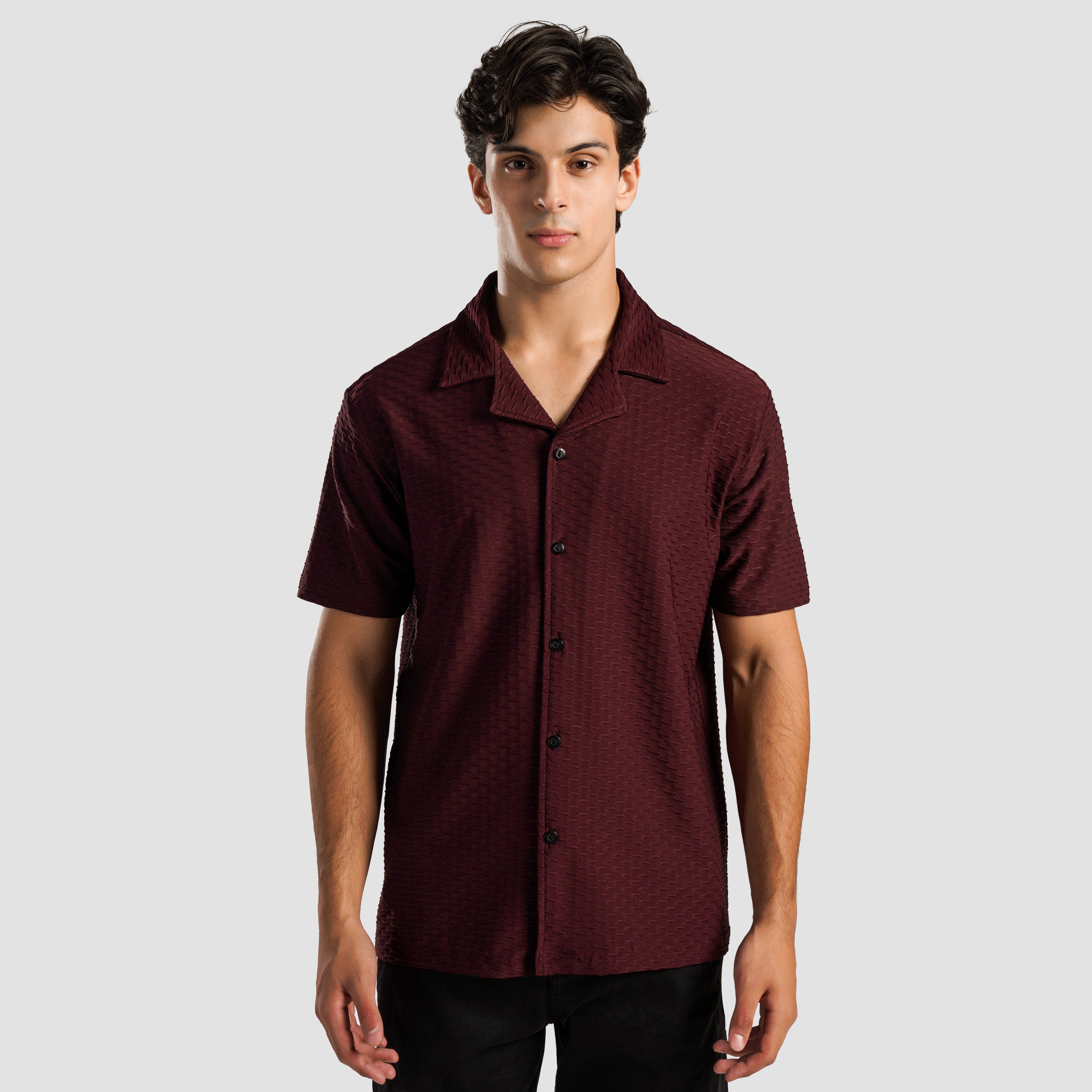 GAI Essential Button Down (Maroon)
