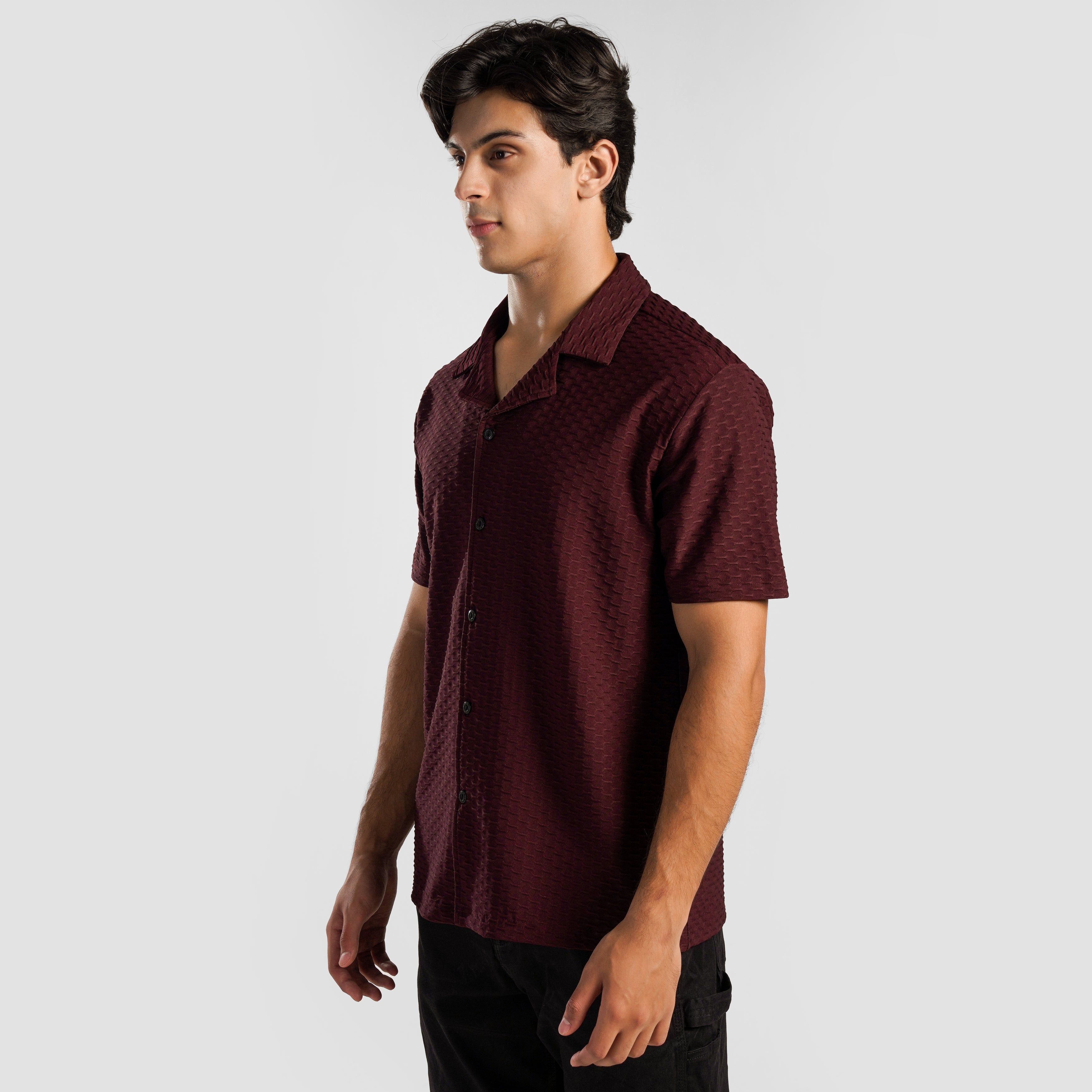 GAI Essential Button Down (Maroon)