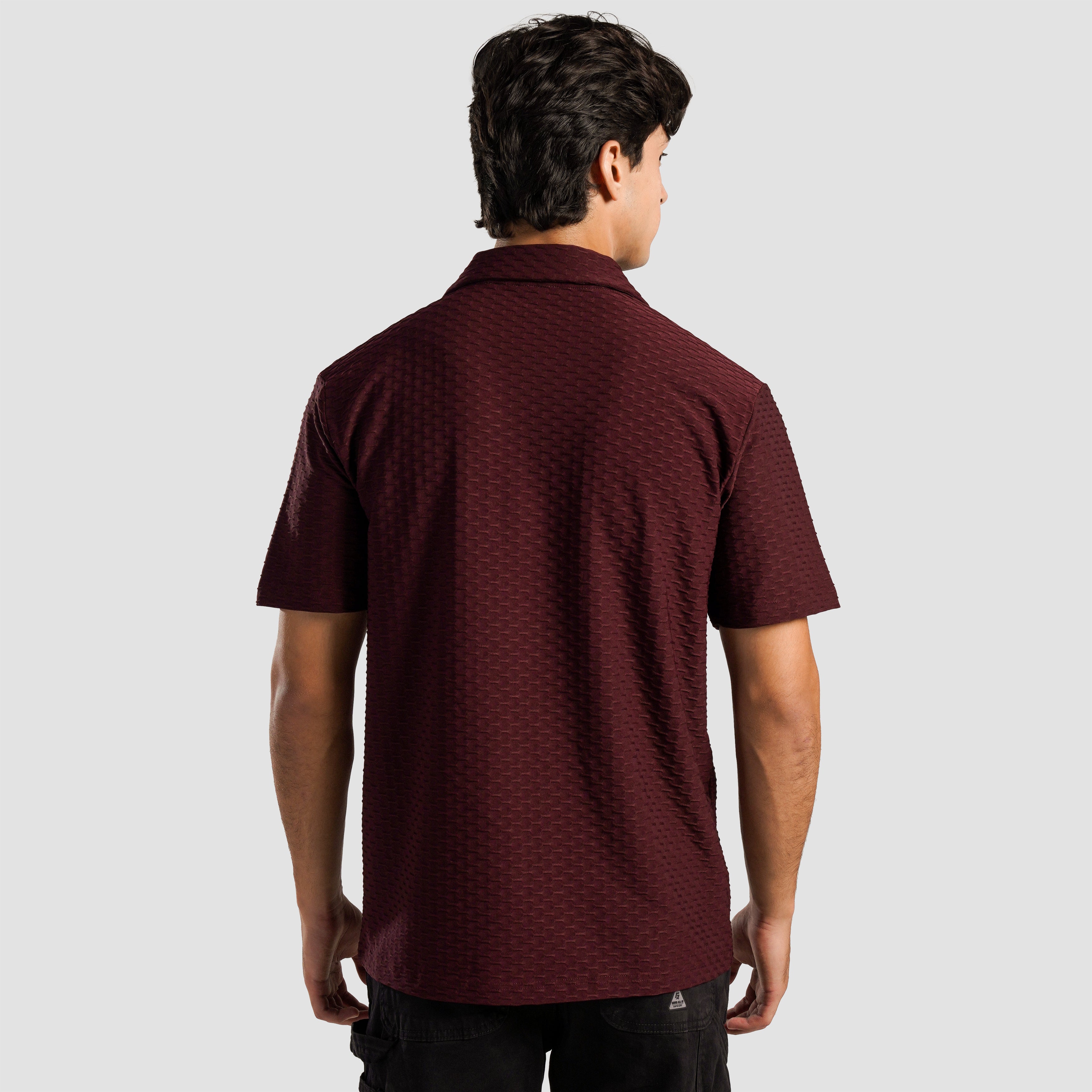GAI Essential Button Down (Maroon)