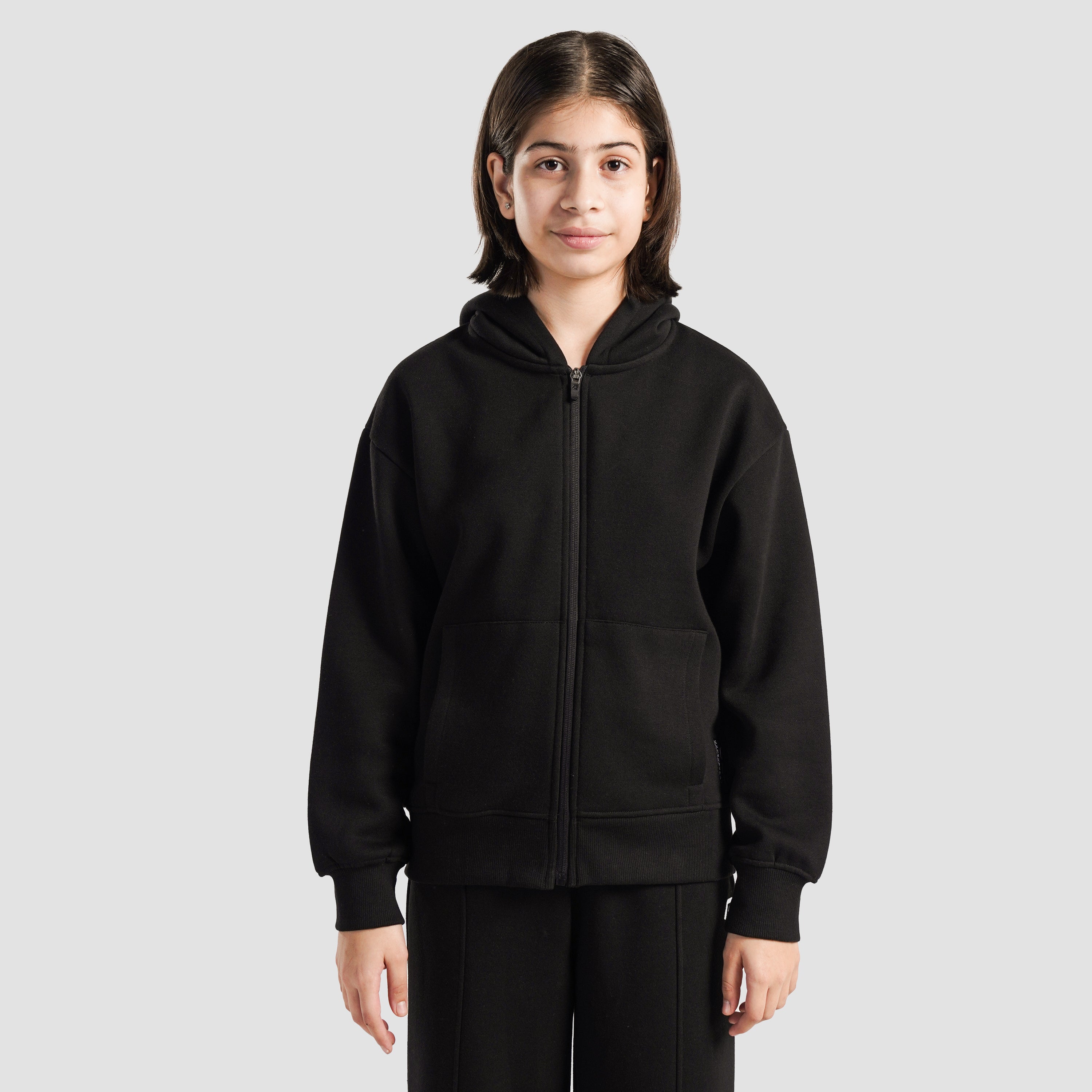 Front Pouch Pocket Hoodie (Black)