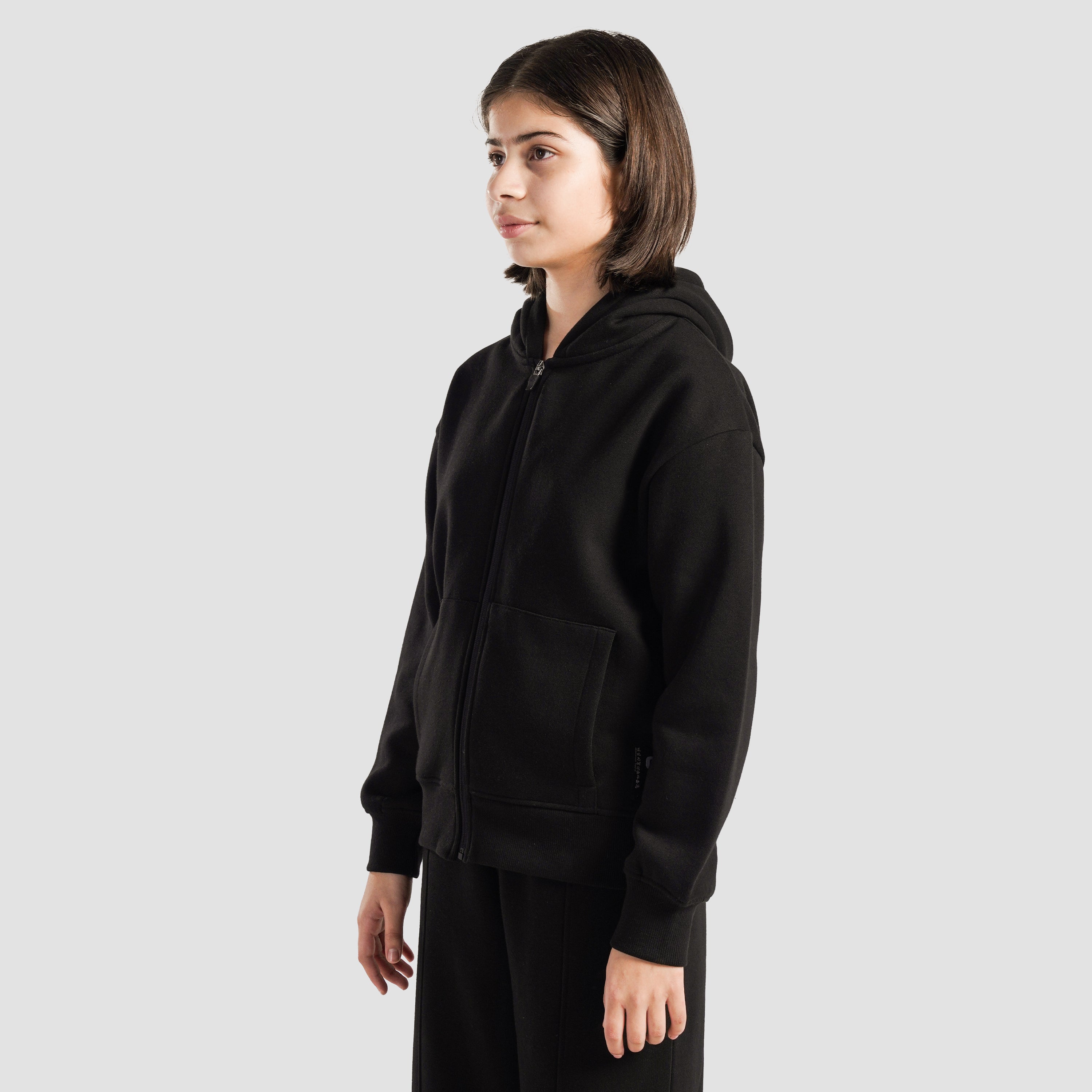 Front Pouch Pocket Hoodie (Black)