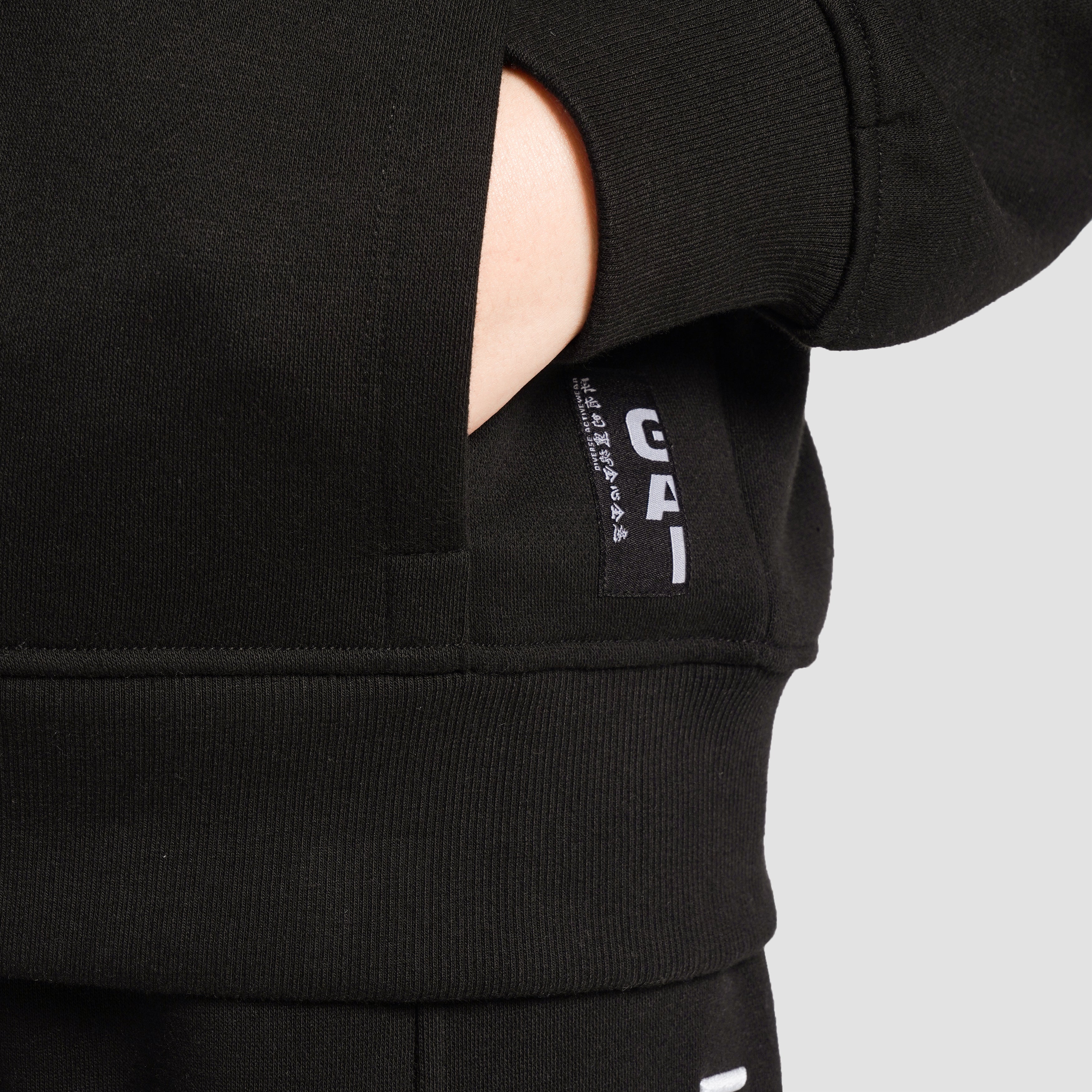 Front Pouch Pocket Hoodie (Black)