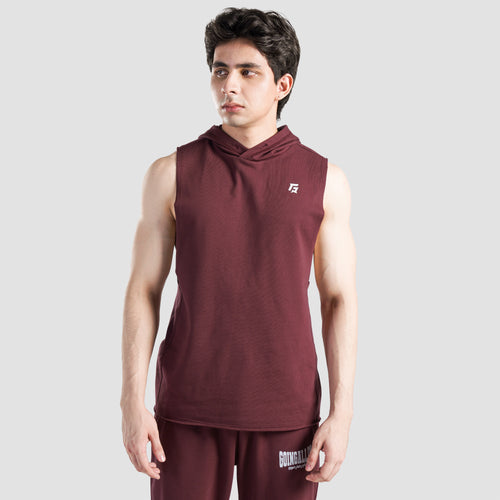 Perform Hooded Tank (Maroon)