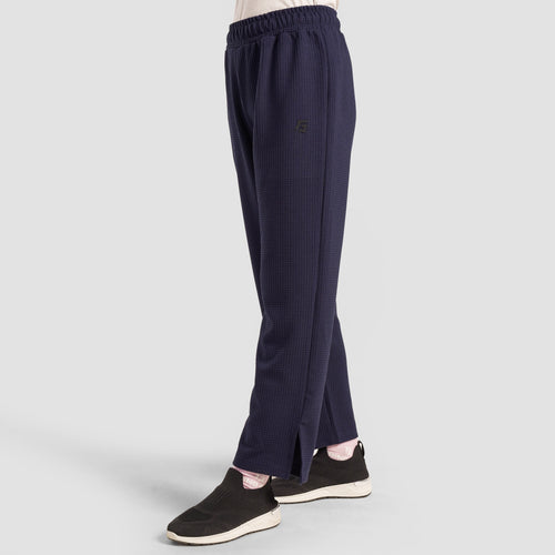 Comfy Waffle Knit Crew Trousers (Navy)