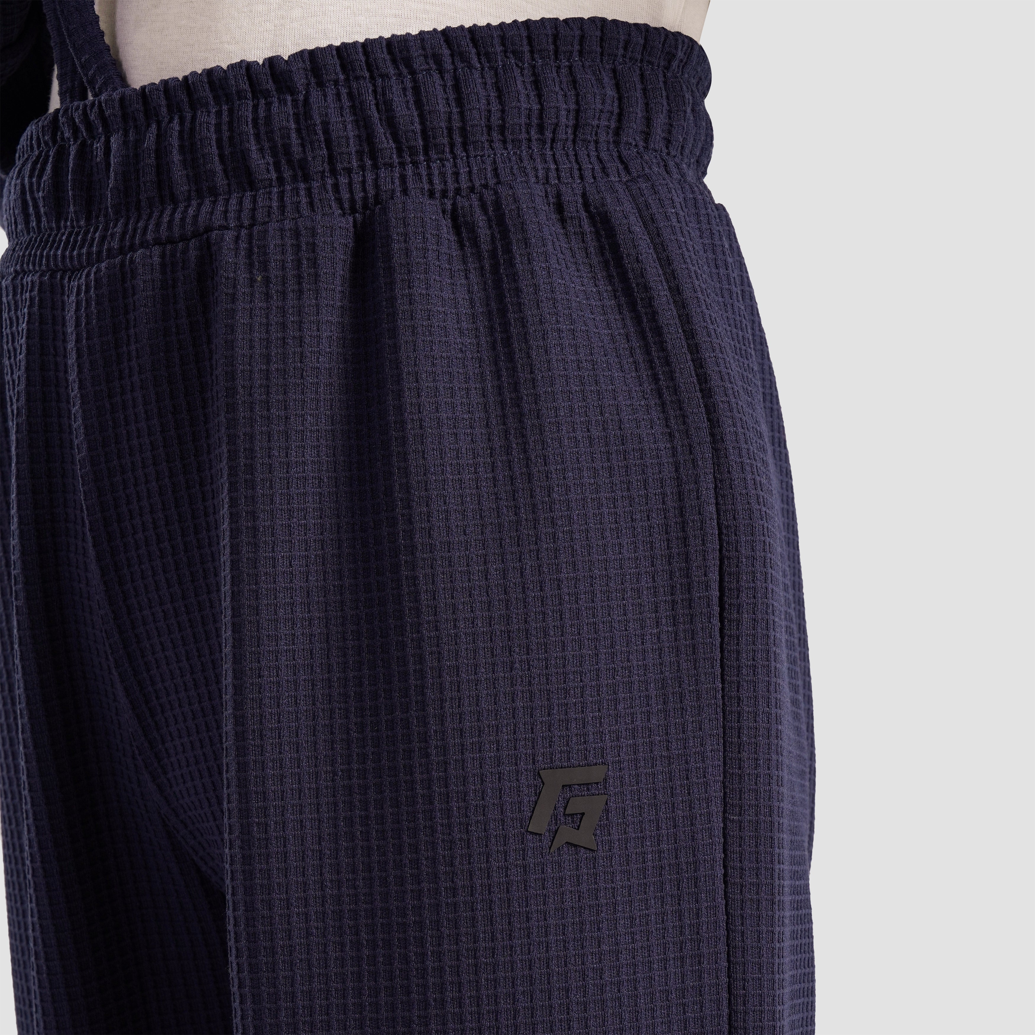 Comfy Waffle Knit Crew Trousers (Navy)