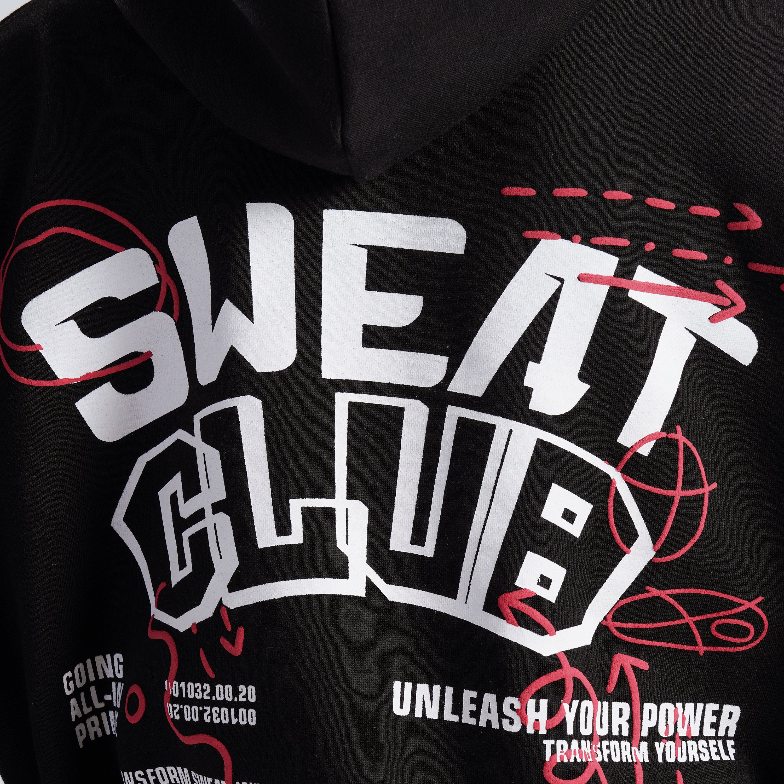 Sweat Club Oversized Hoodie (Black)