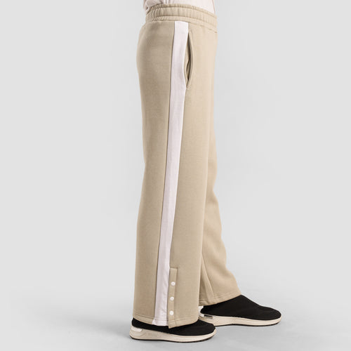 Wide Leg Trousers (Beige)