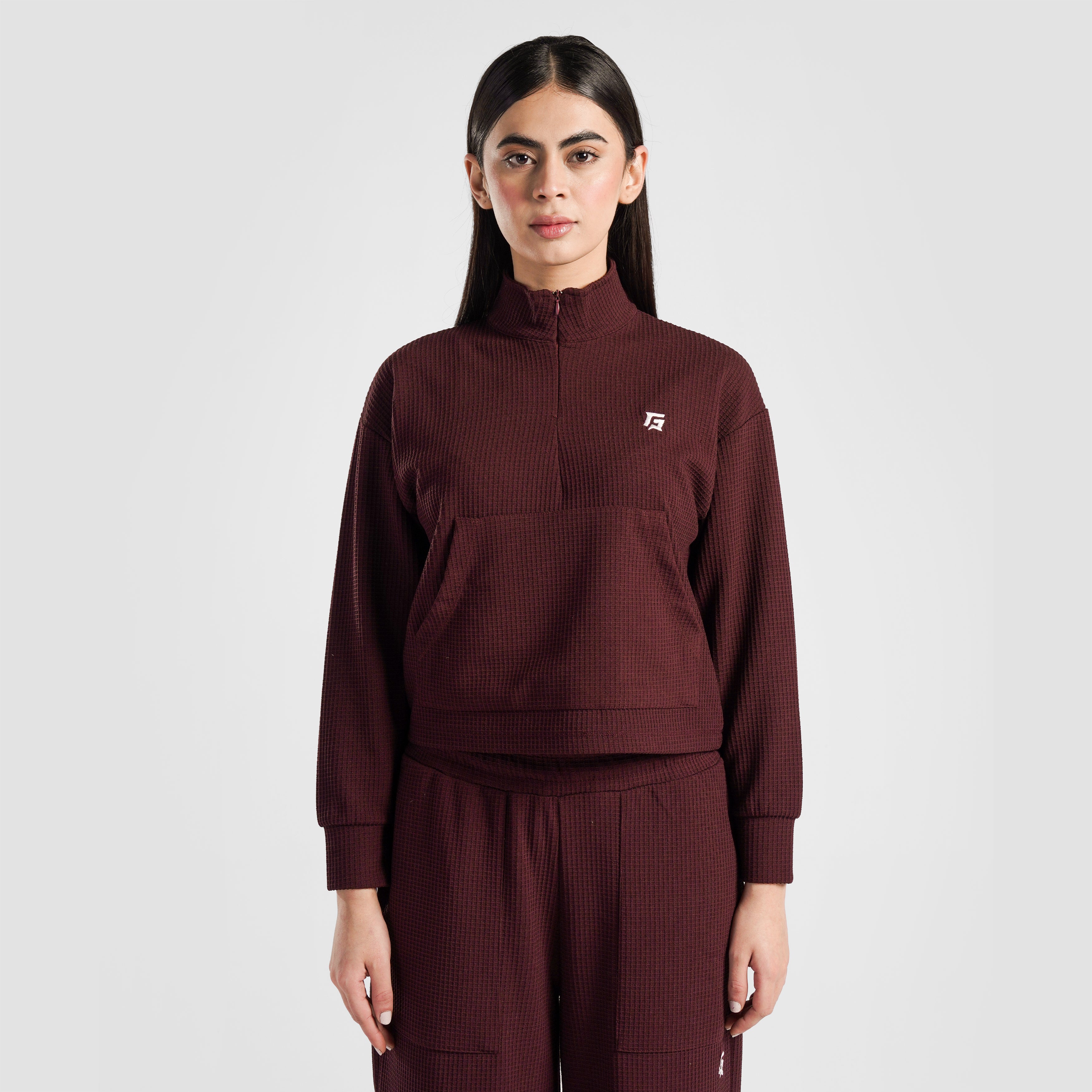 Prime Half Zip Upper (Burgundy)