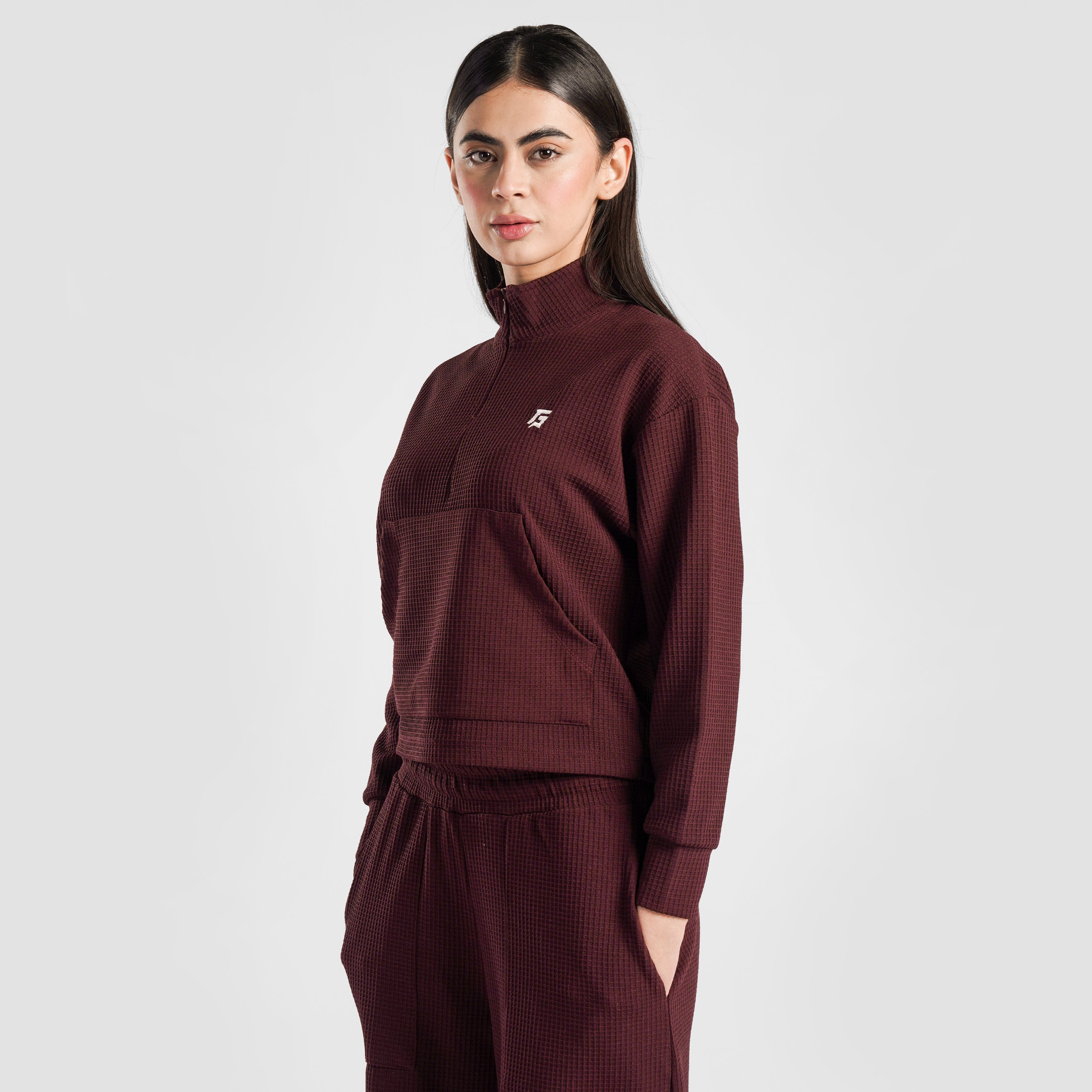 Prime Half Zip Upper (Burgundy)