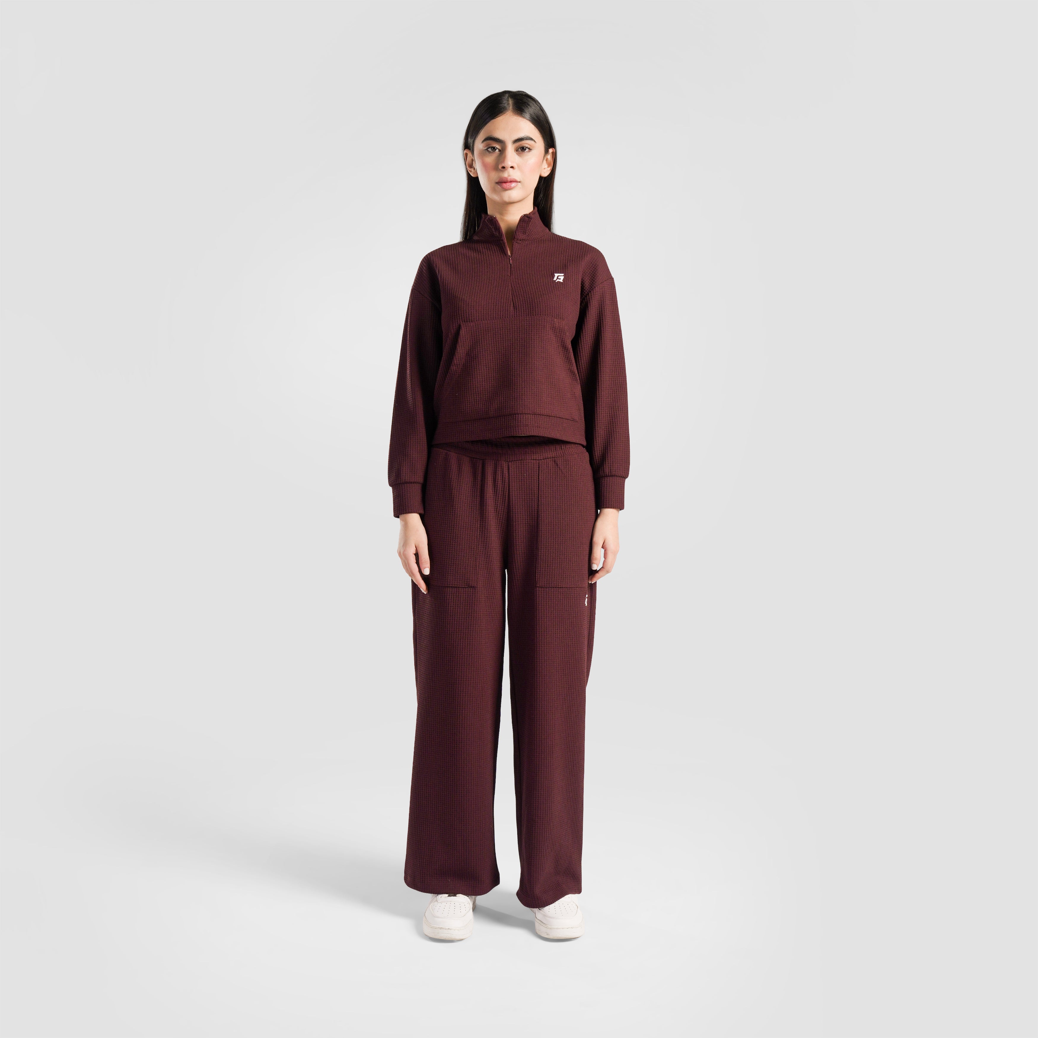 Prime Half Zip Upper (Burgundy)