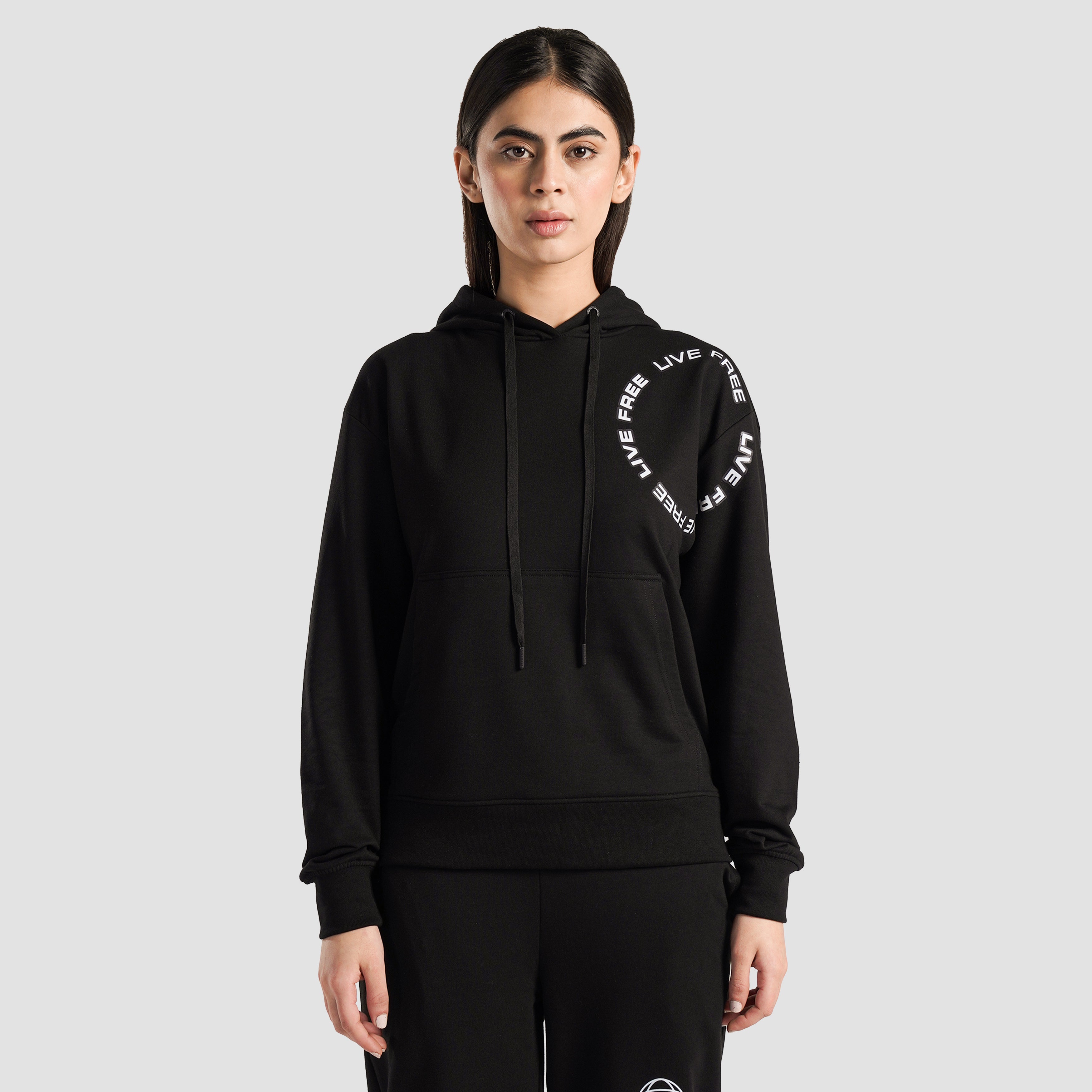 Live Free Regular Hoodie (Black)