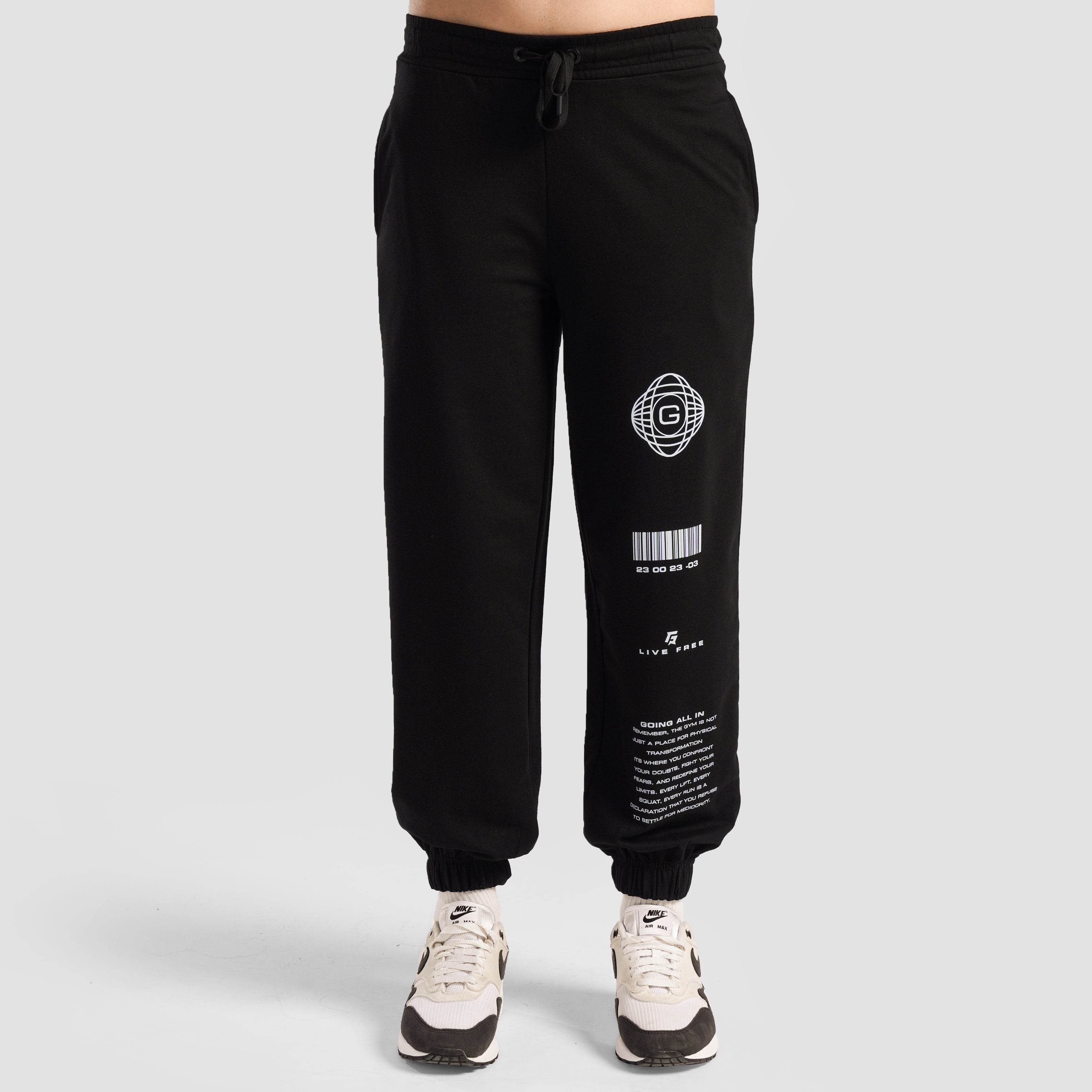 GAI Pulse Oversized Joggers (Black)