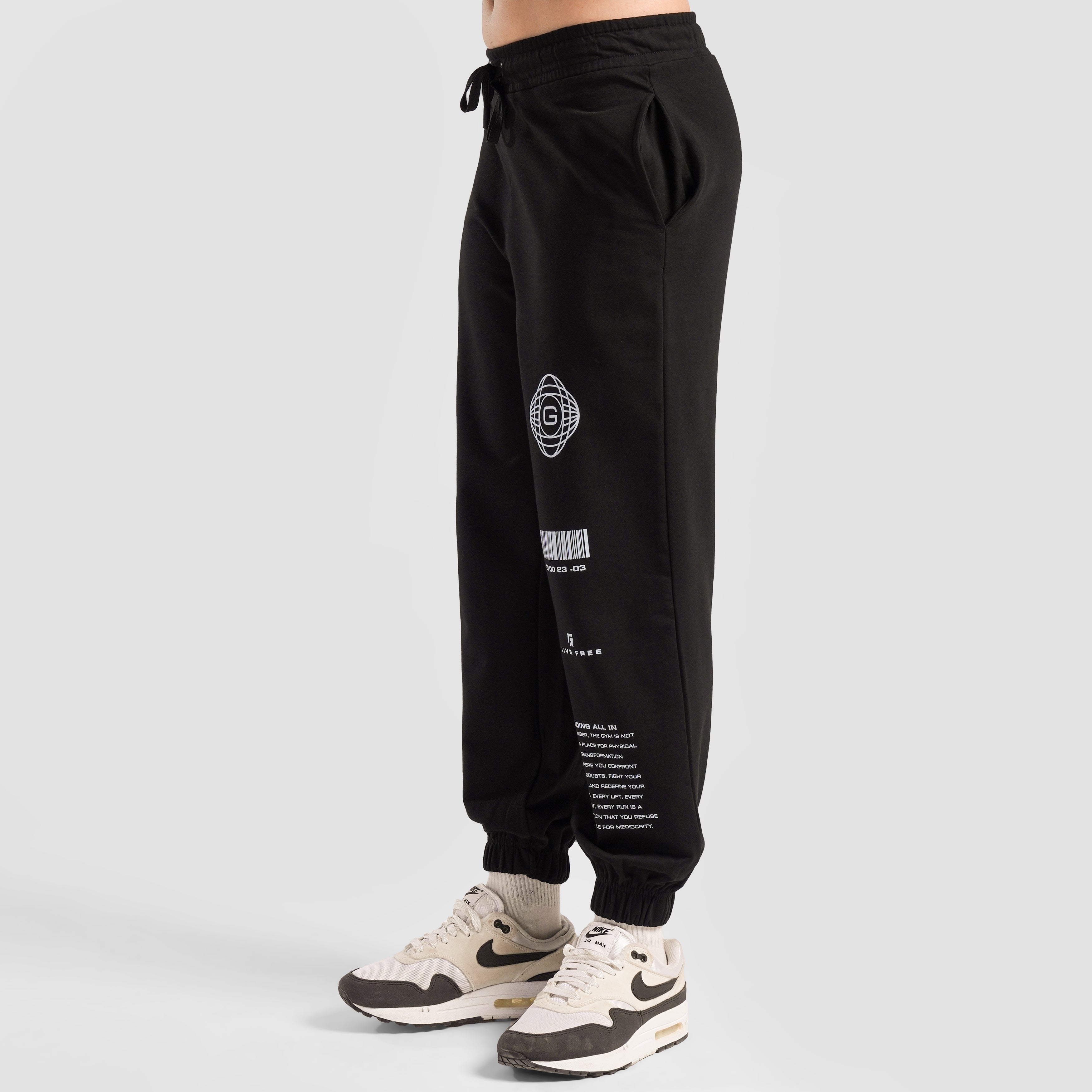 GAI Pulse Oversized Joggers (Black)