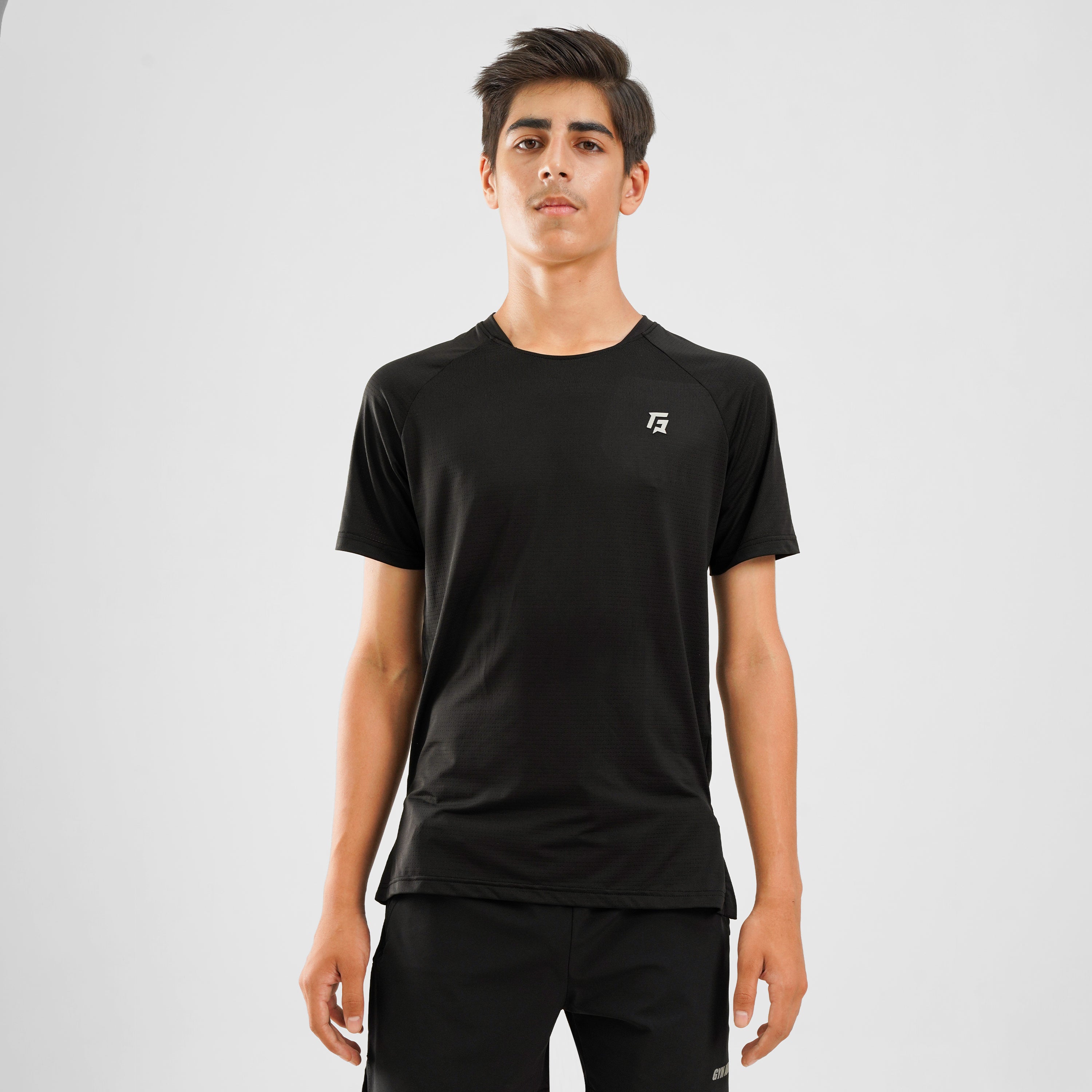 Youth Mesh Motion Tee (Black)