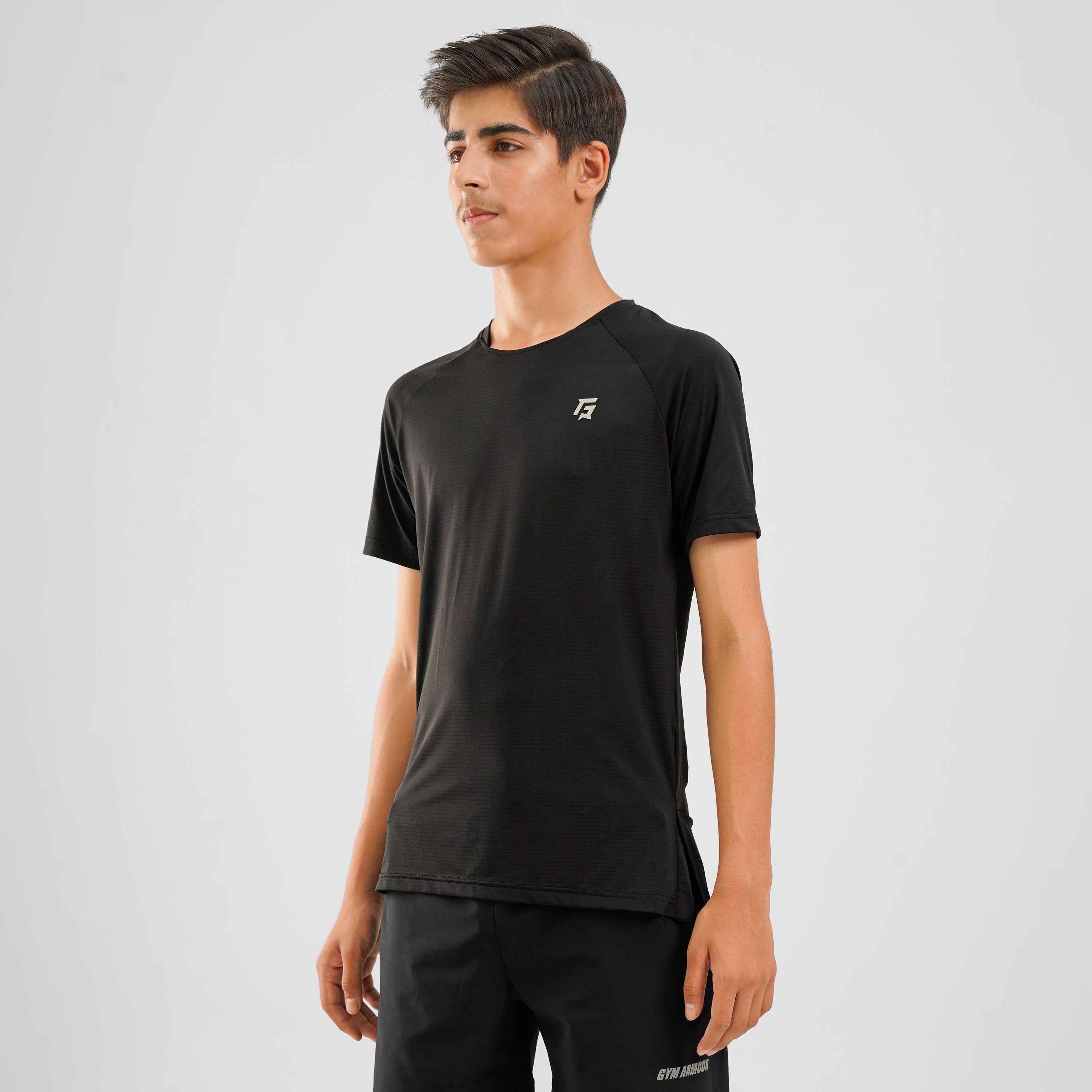 Youth Mesh Motion Tee (Black)