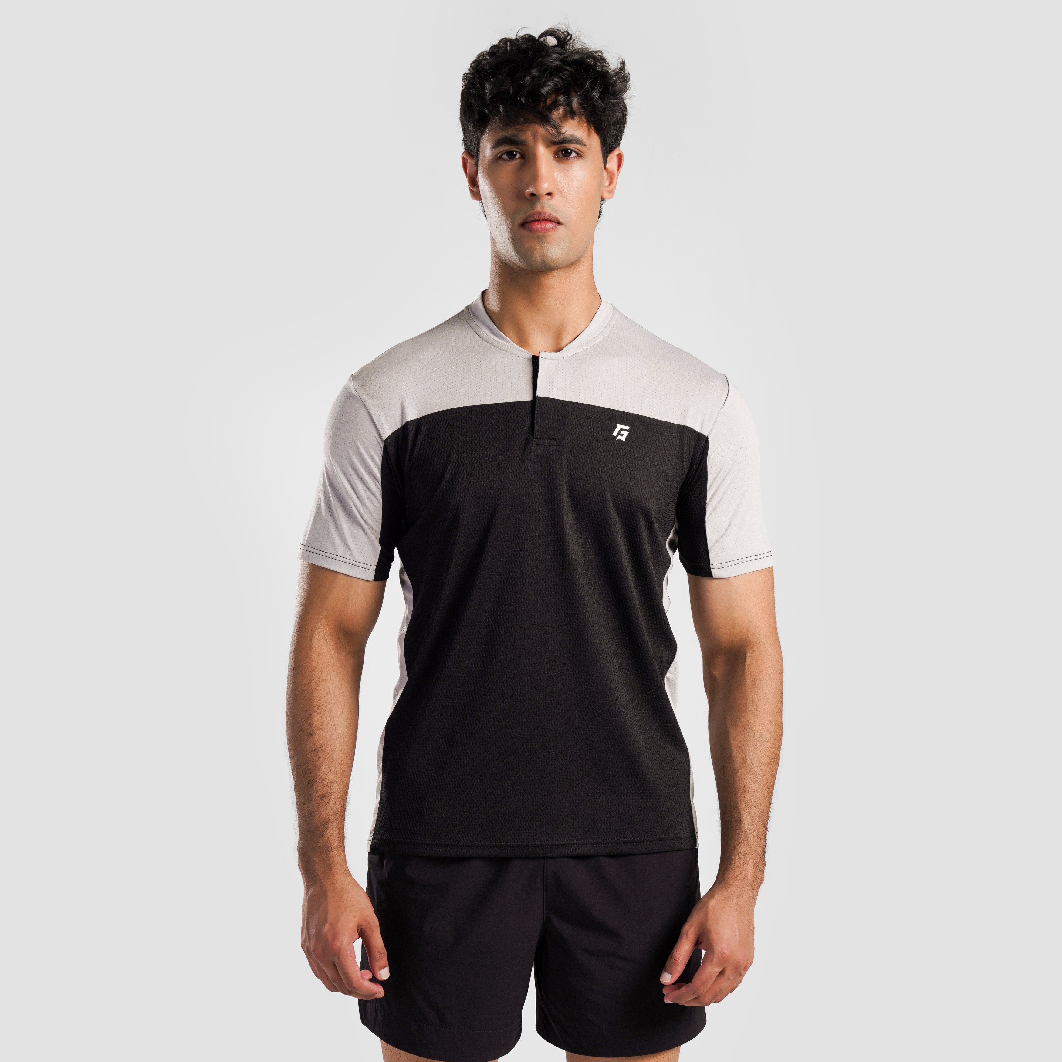 Pro Tennis T-Shirt (Black-Grey)