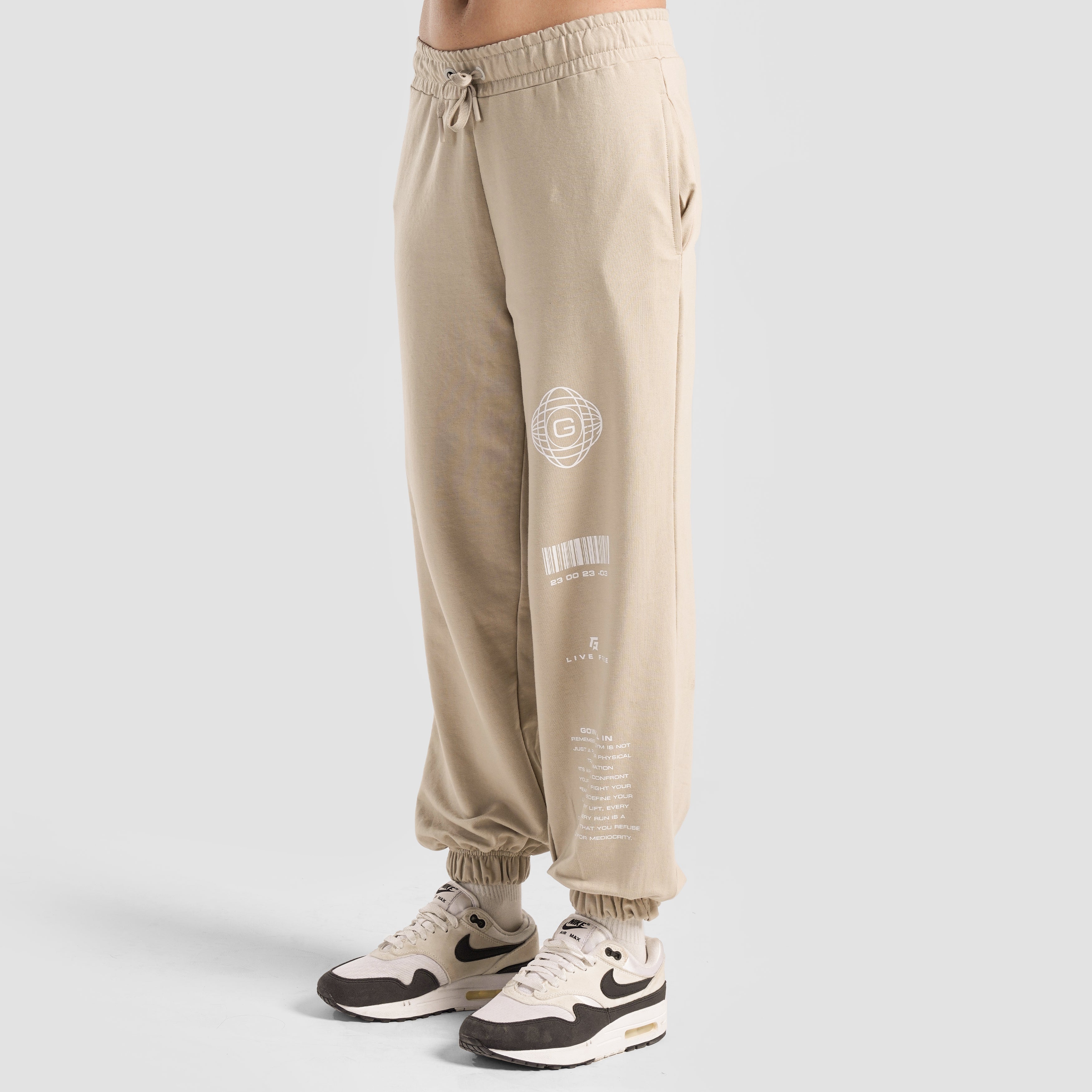 GAI Pulse Oversized Joggers (Beige)