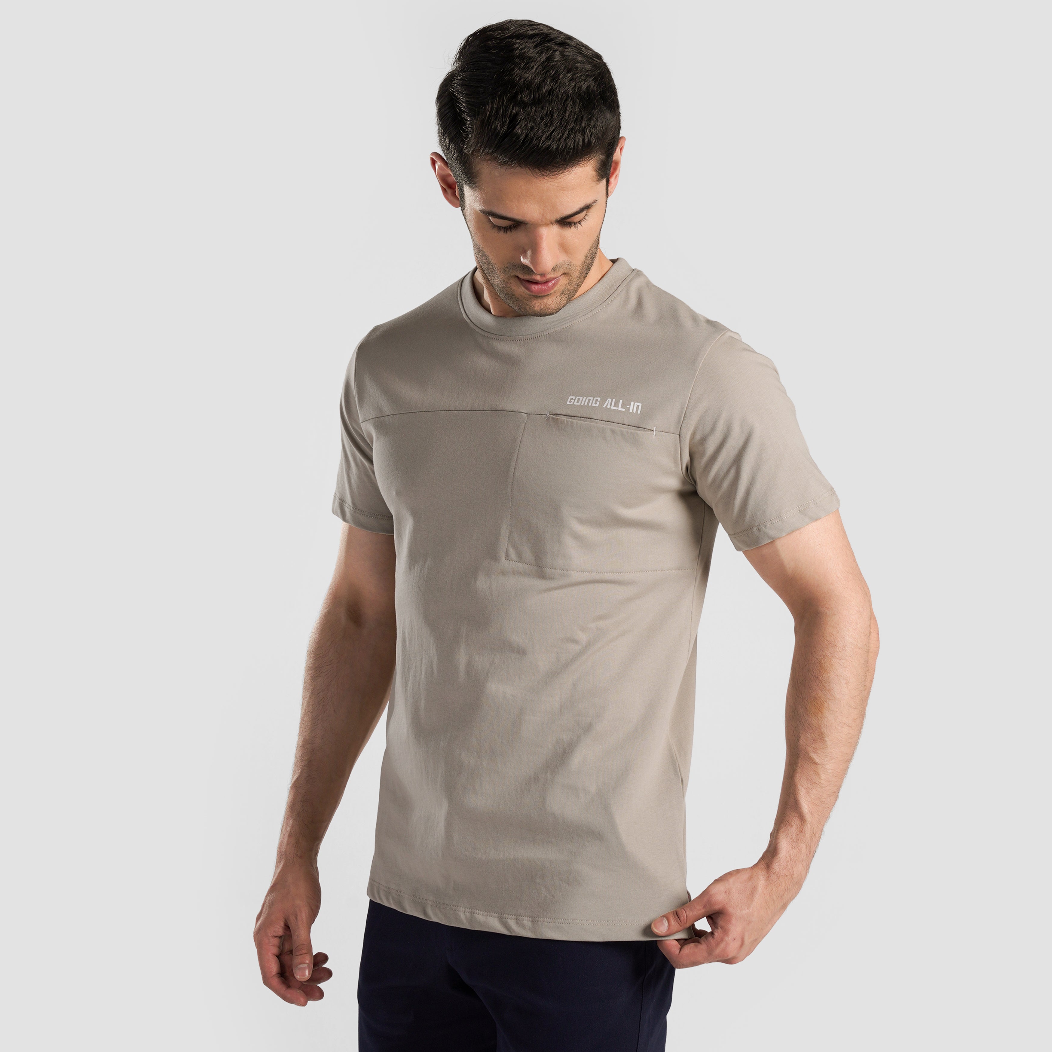 Power Move Tee (Beige)