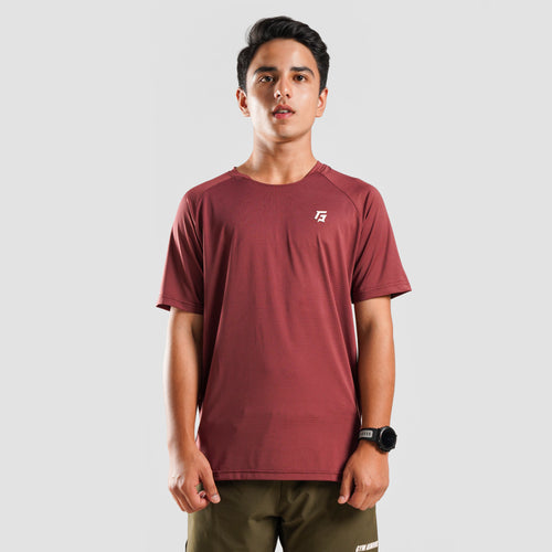 Youth Mesh Motion Tee (Maroon)