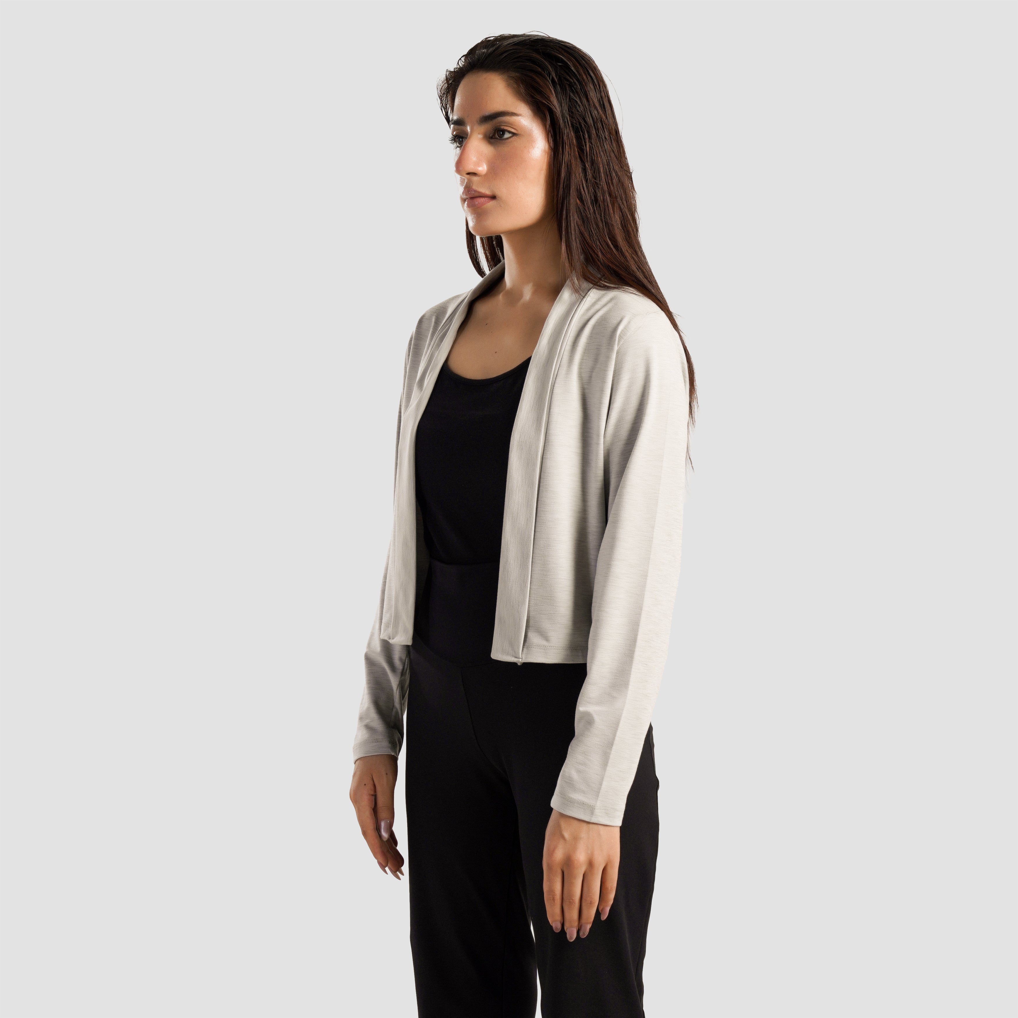 Yoga Cardigan (Silver Grey)