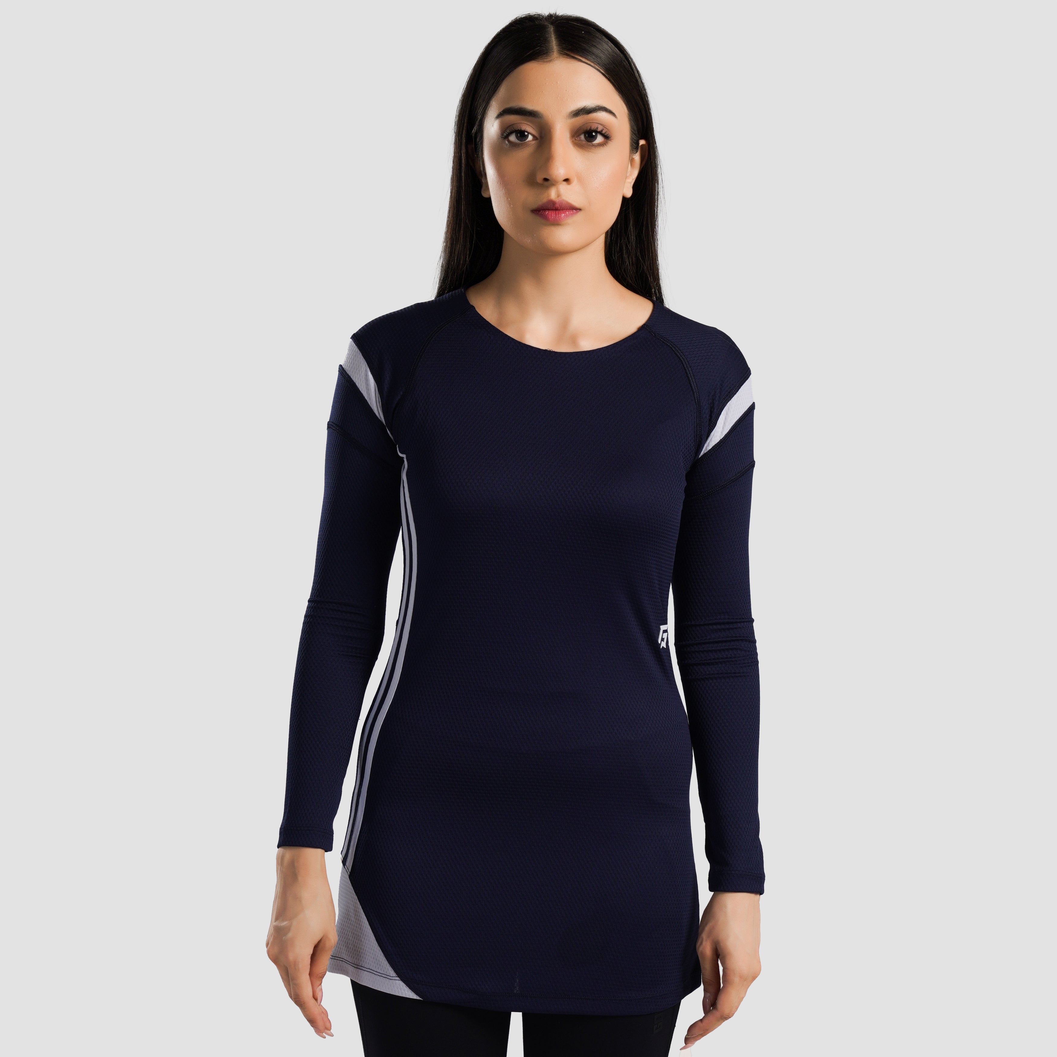 Prime Tennis Dress (Navy-White)