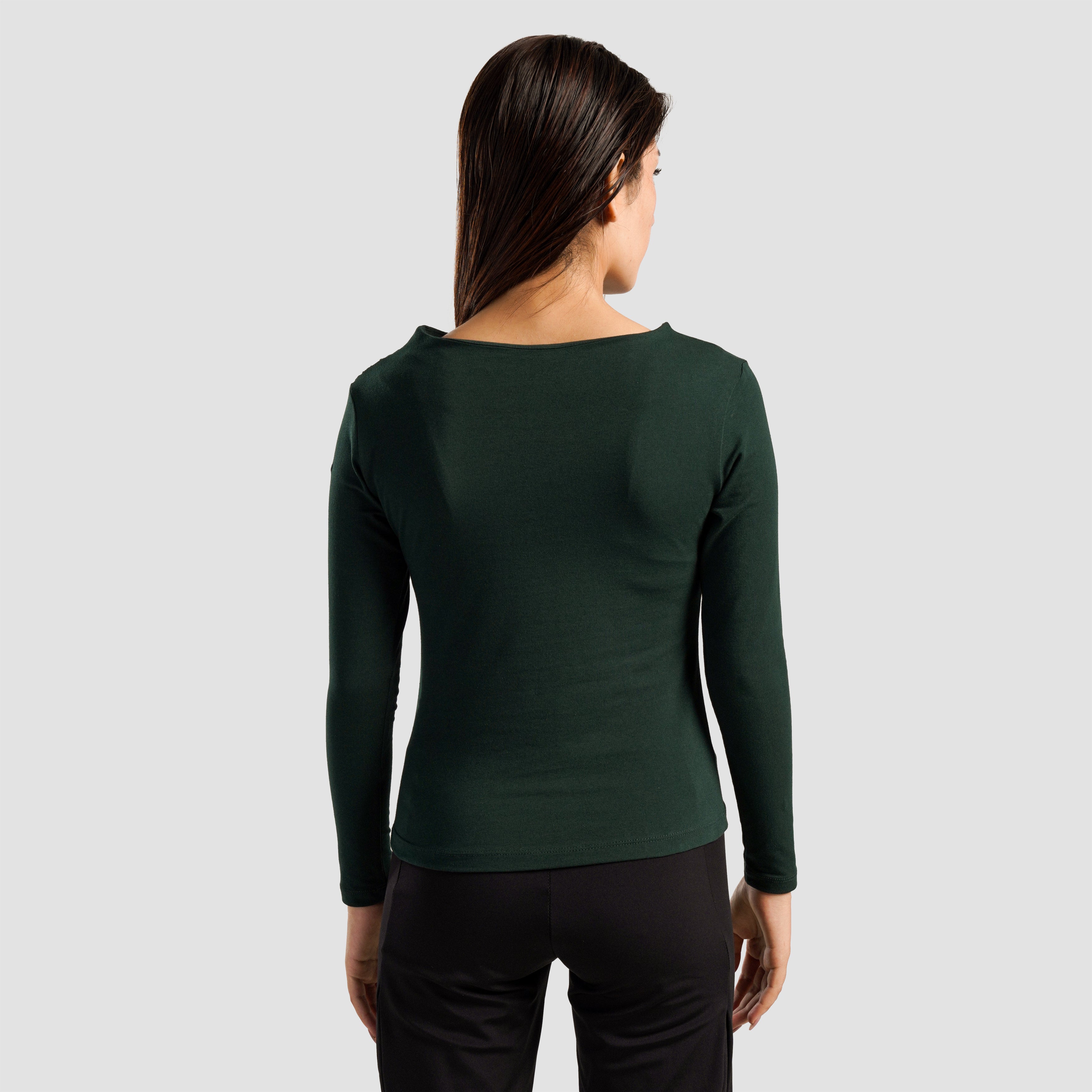 Asymmetrical Yoga Top (Green)