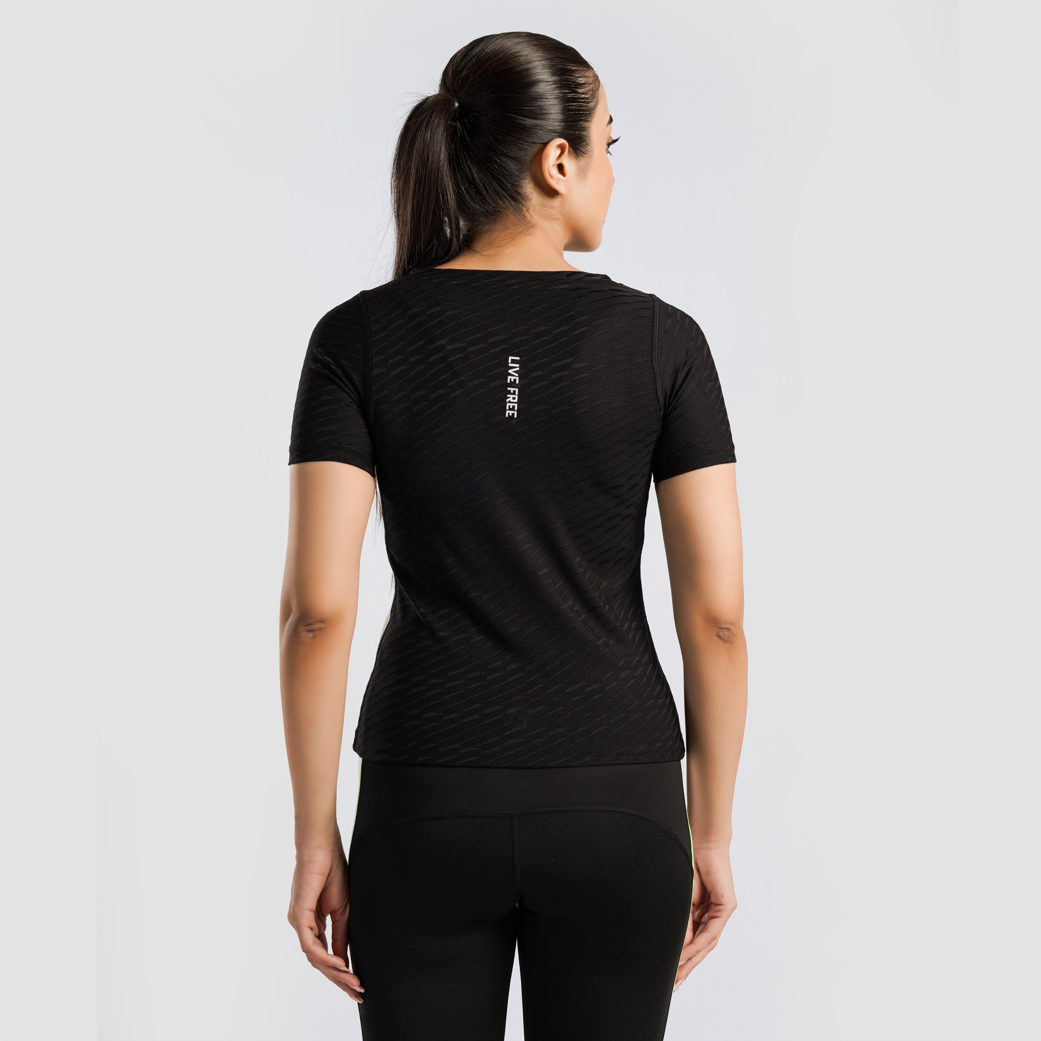 Court Top Tee (Black-White)