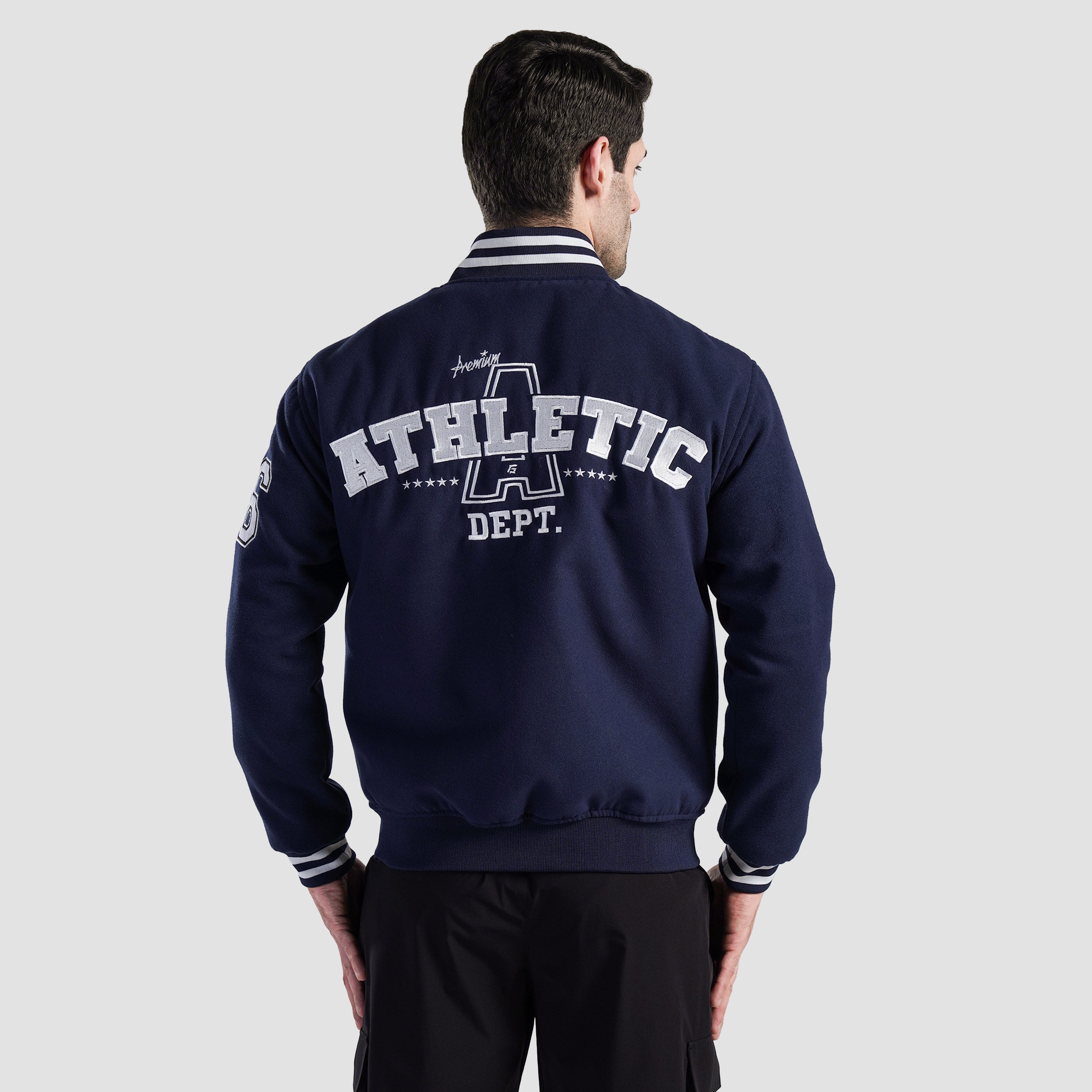 Crest Varsity Jacket (Navy)