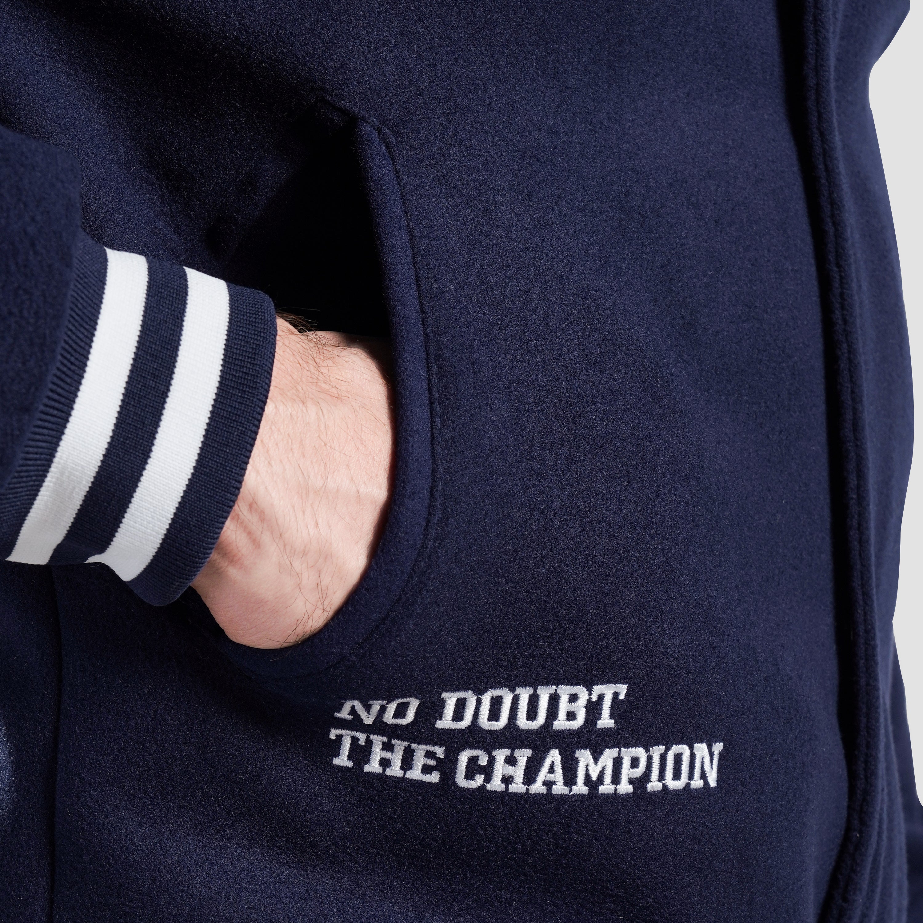 Crest Varsity Jacket (Navy)