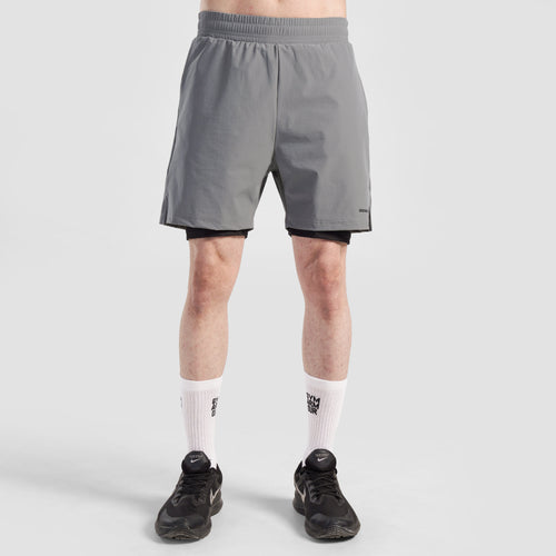 Dual Flex Pro Shorts (Ash Grey)