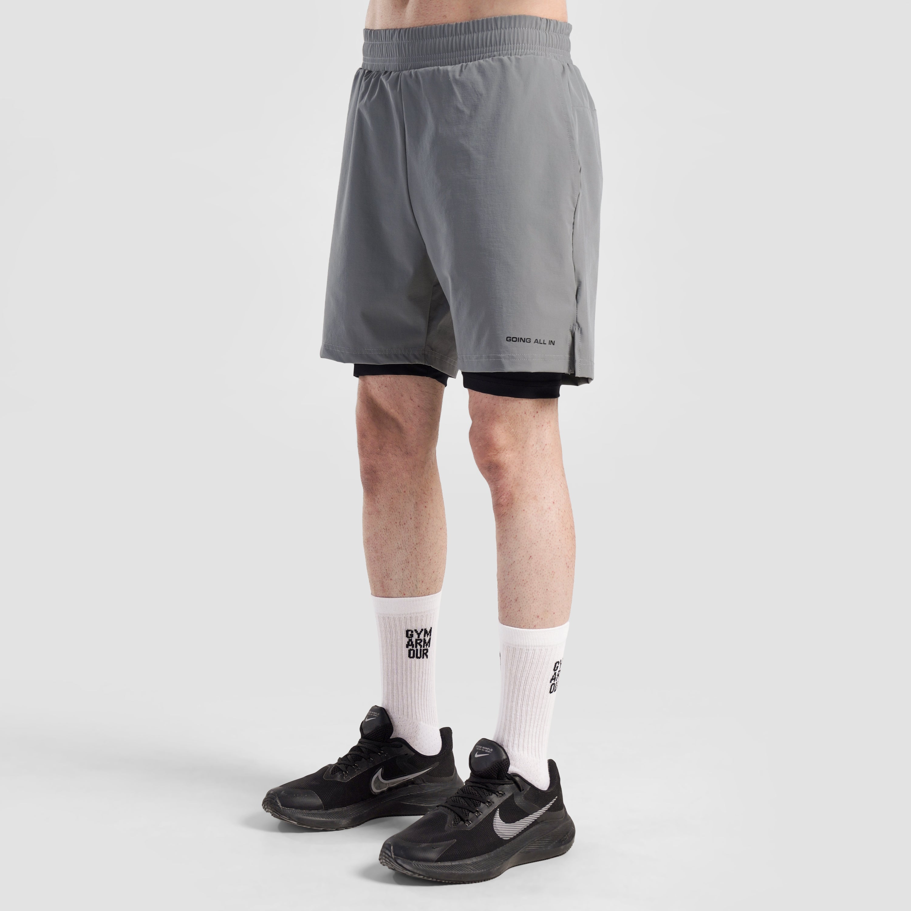 Dual Flex Pro Shorts (Ash Grey)