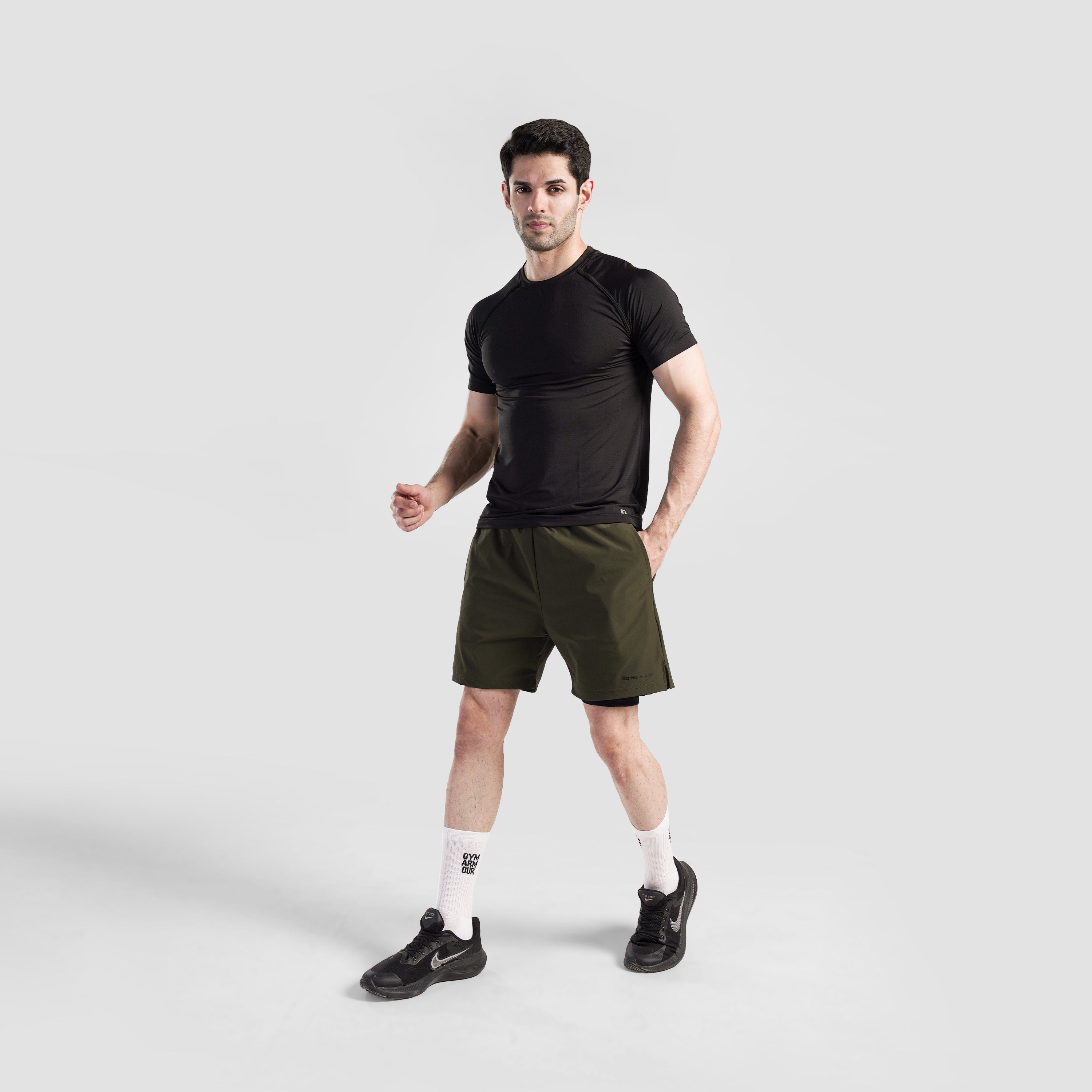 Dual Flex Pro Shorts (Olive)