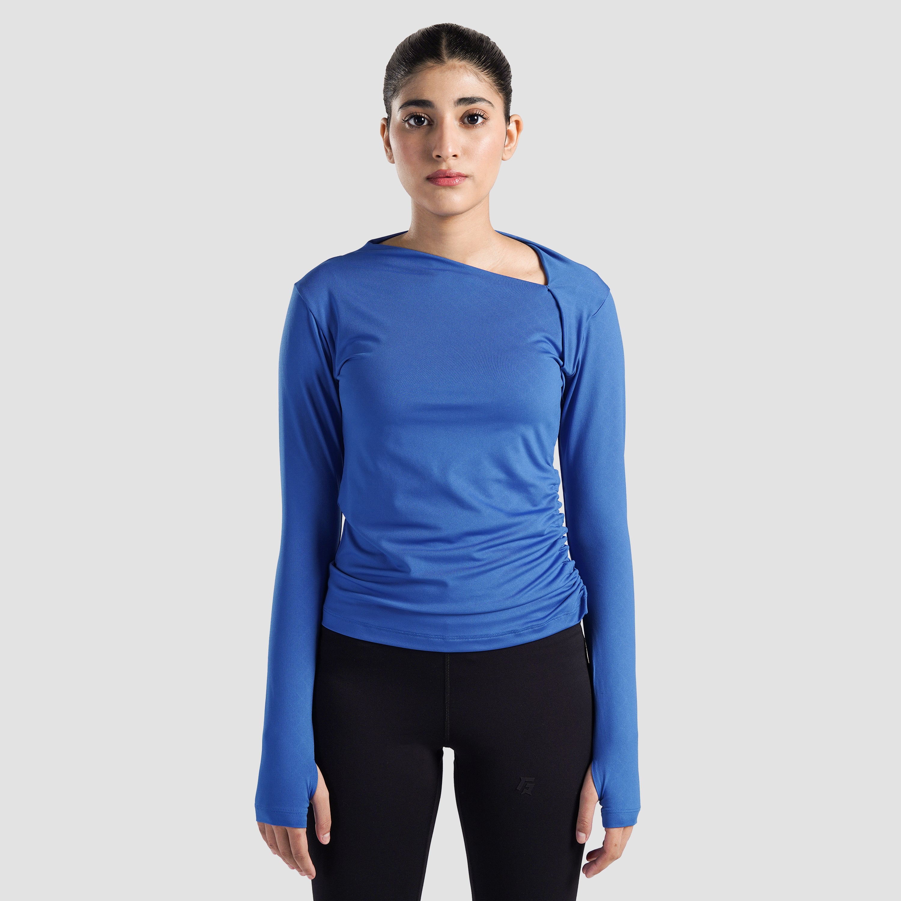 Sleek Ruche Top (Imperial Blue)