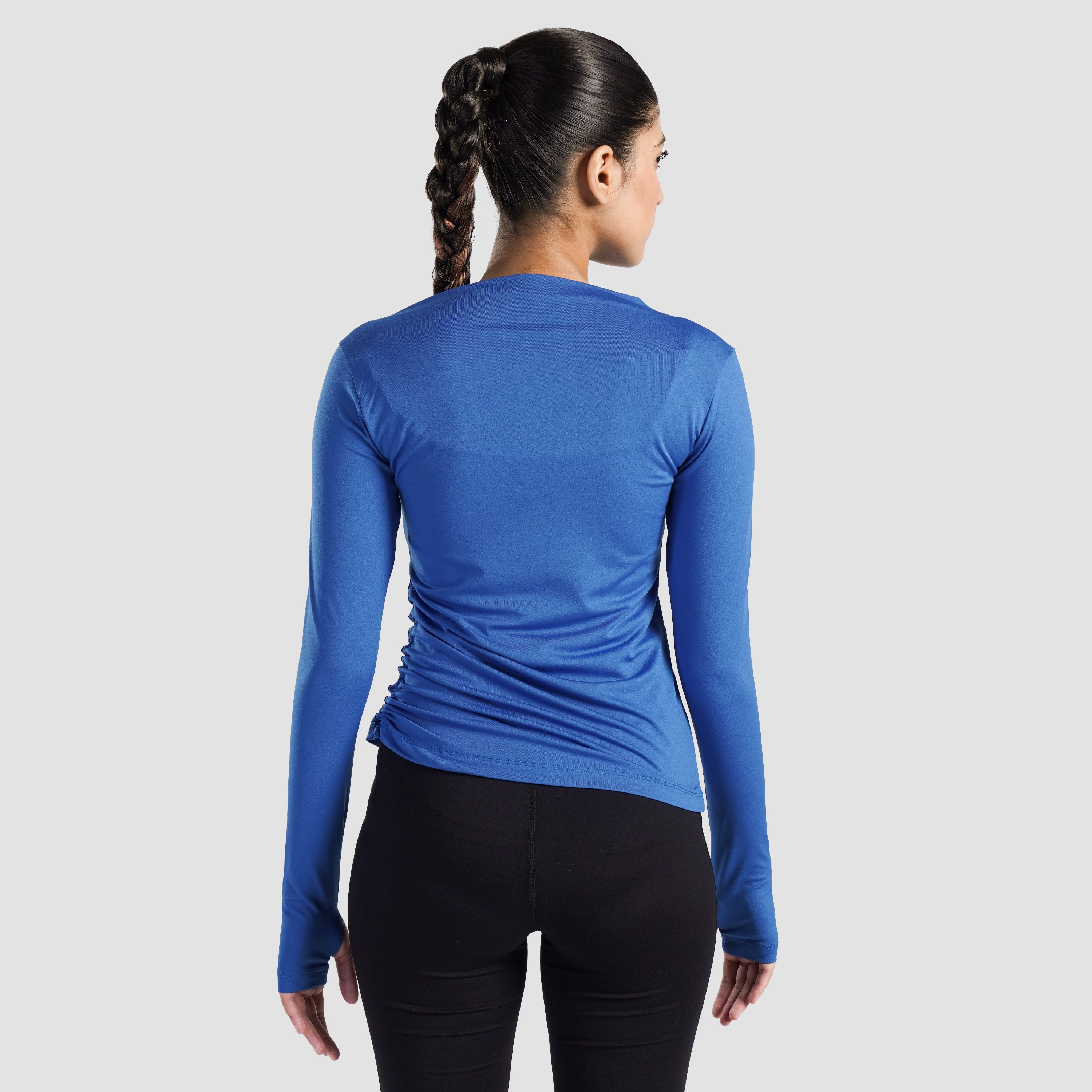 Sleek Ruche Top (Imperial Blue)