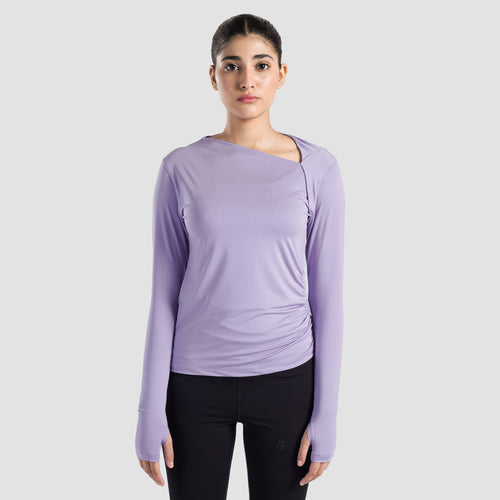 Sleek Ruche Top (Lilac)