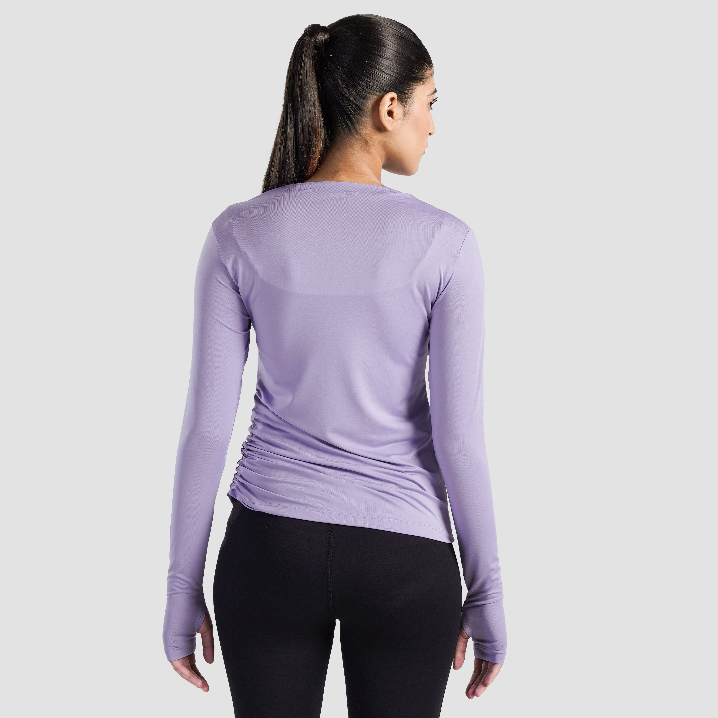 Sleek Ruche Top (Lilac)