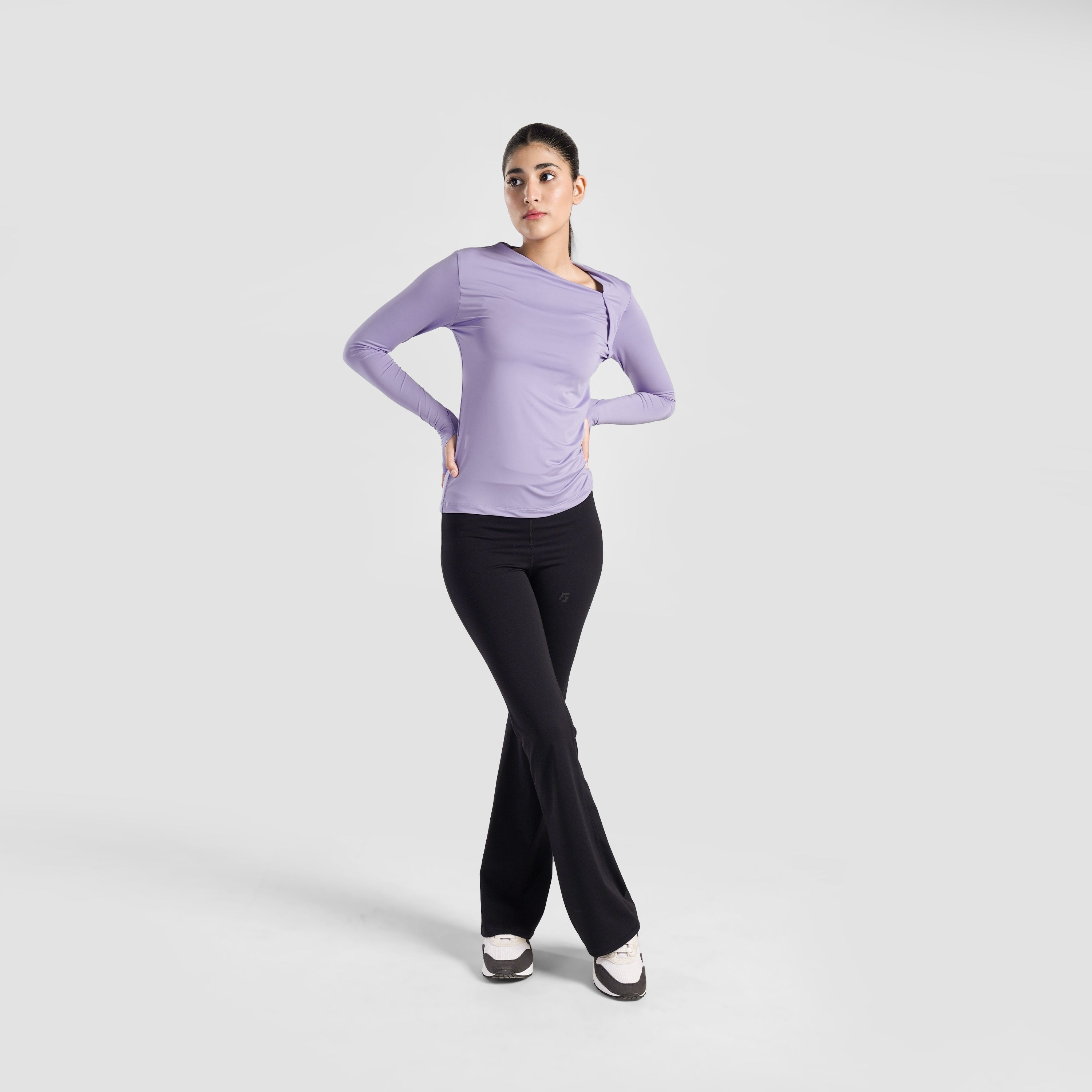 Sleek Ruche Top (Lilac)