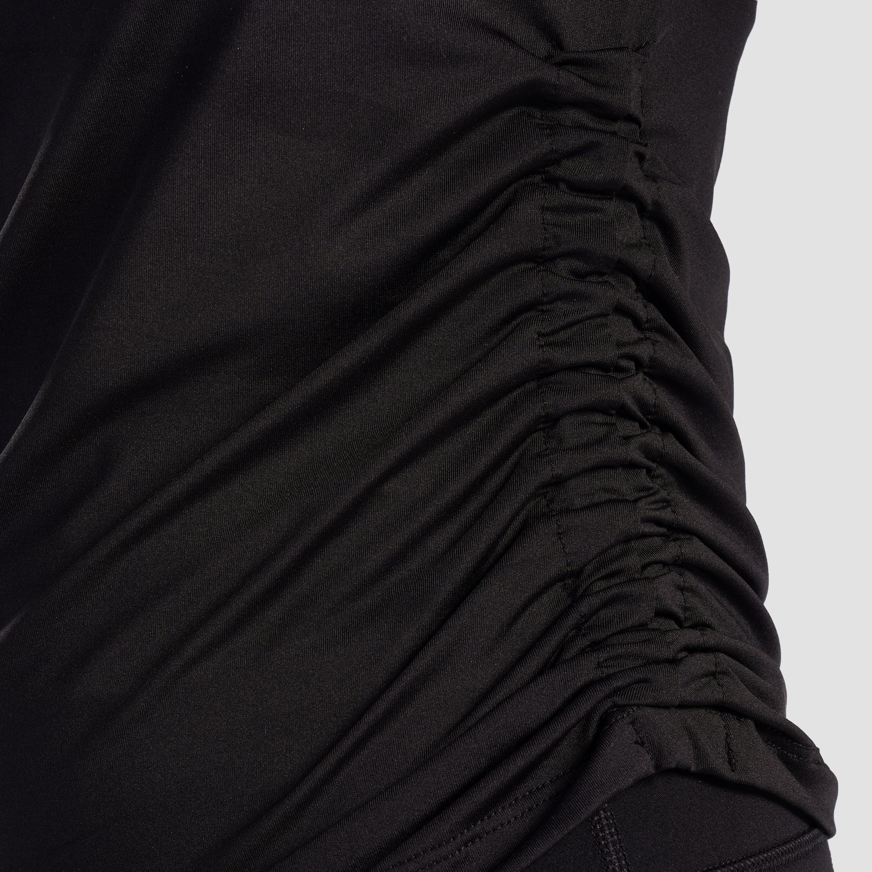 Sleek Ruche Top (Black)