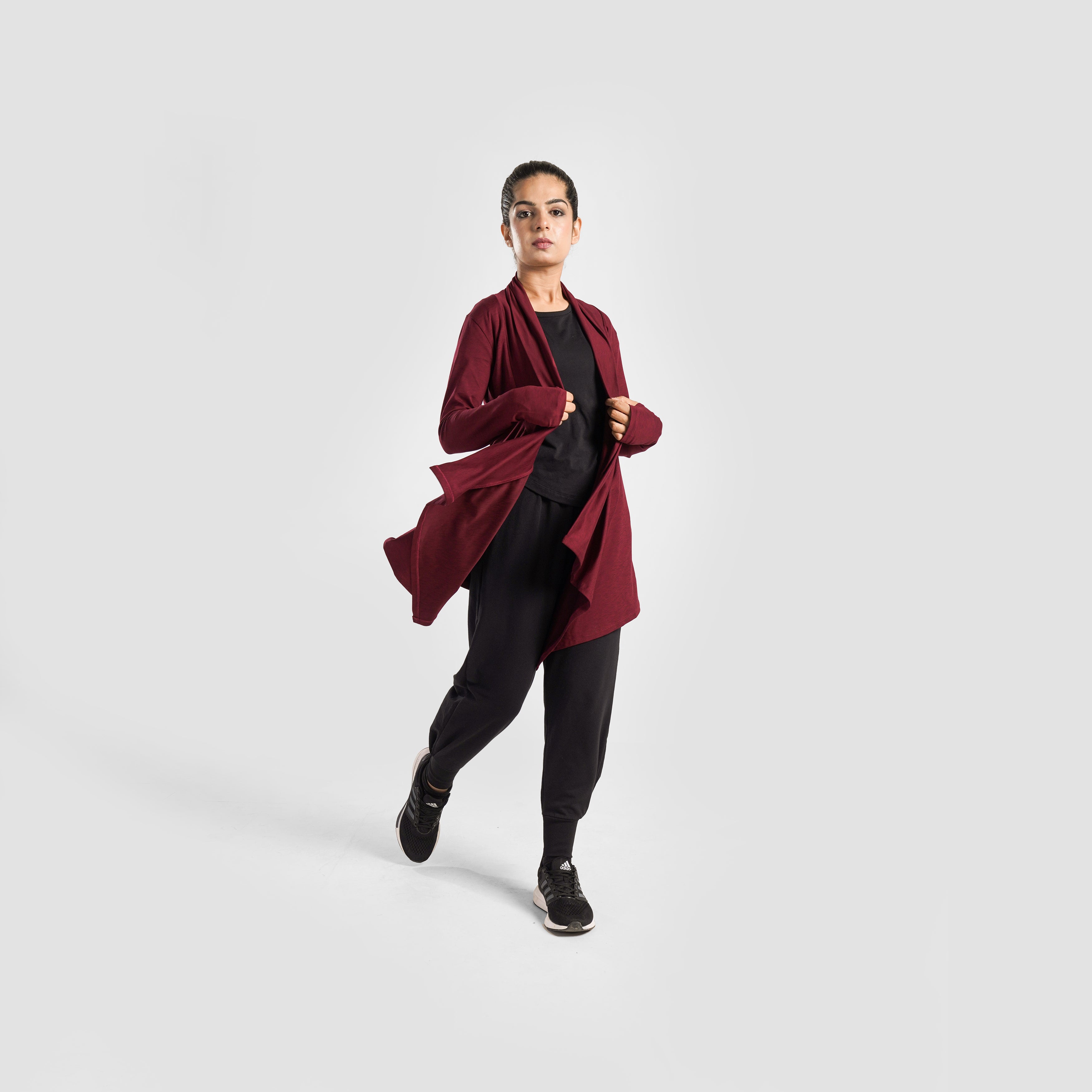 Modest Wrap (Maroon)