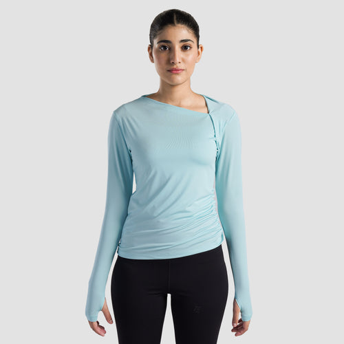 Sleek Ruche Top (Mint)