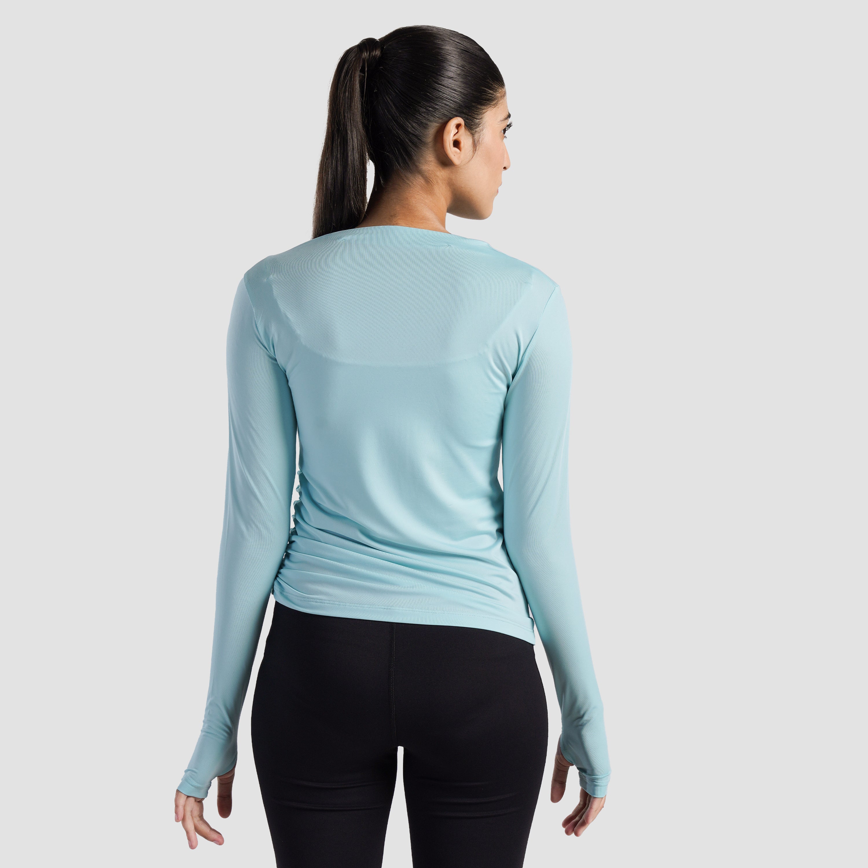 Sleek Ruche Top (Mint)