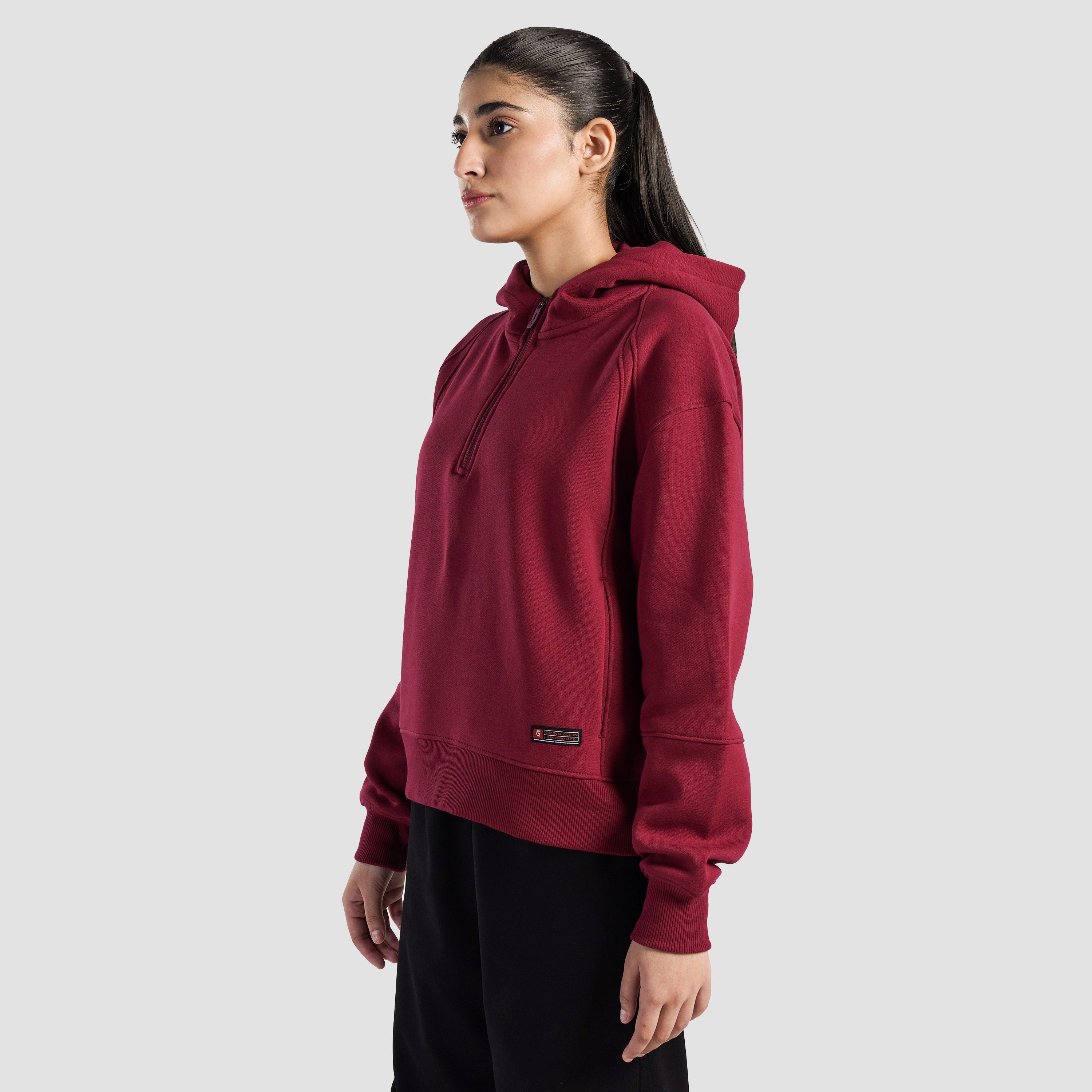 Vitablaze Half Zip Hoodie (Burgundy)