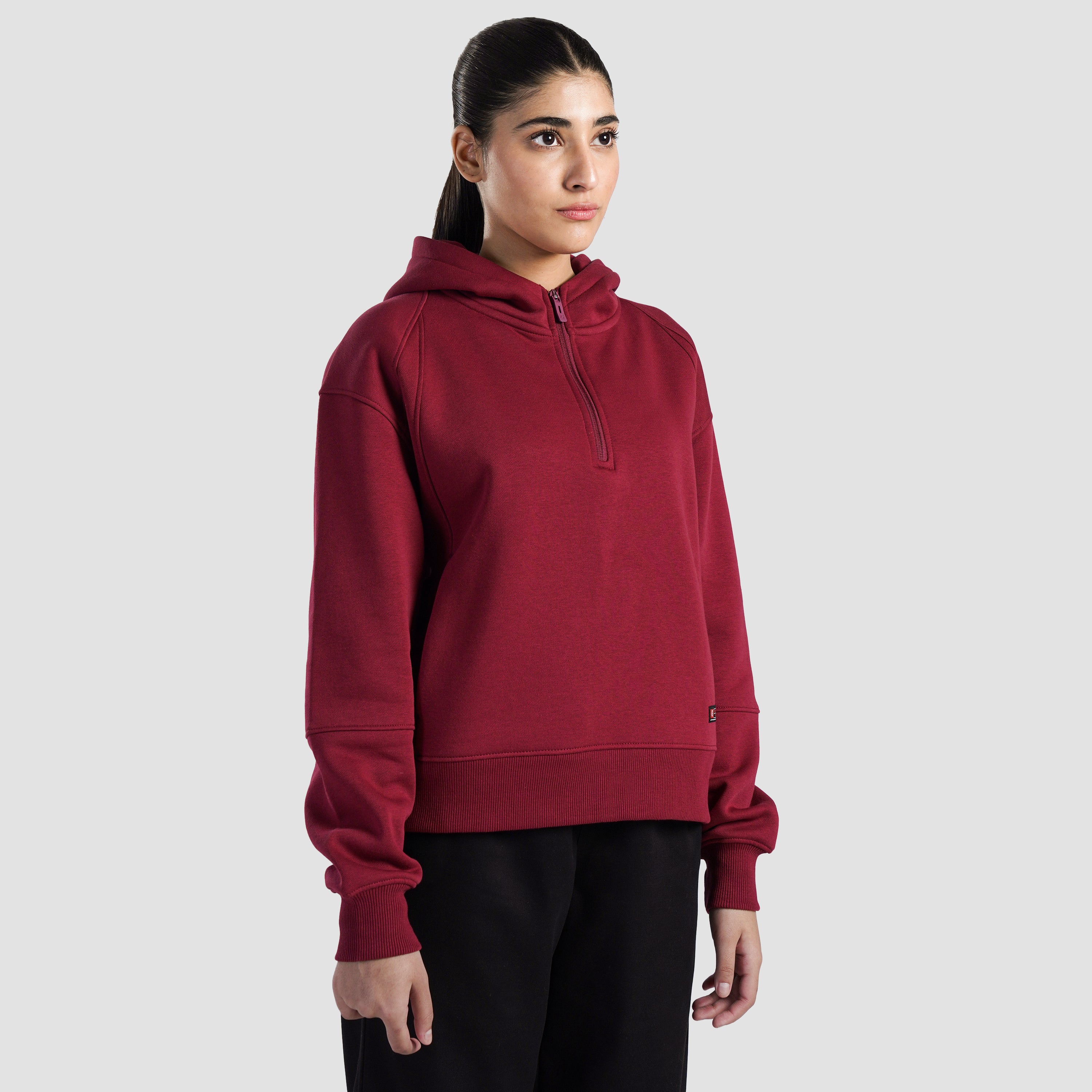 Vitablaze Half Zip Hoodie (Burgundy)