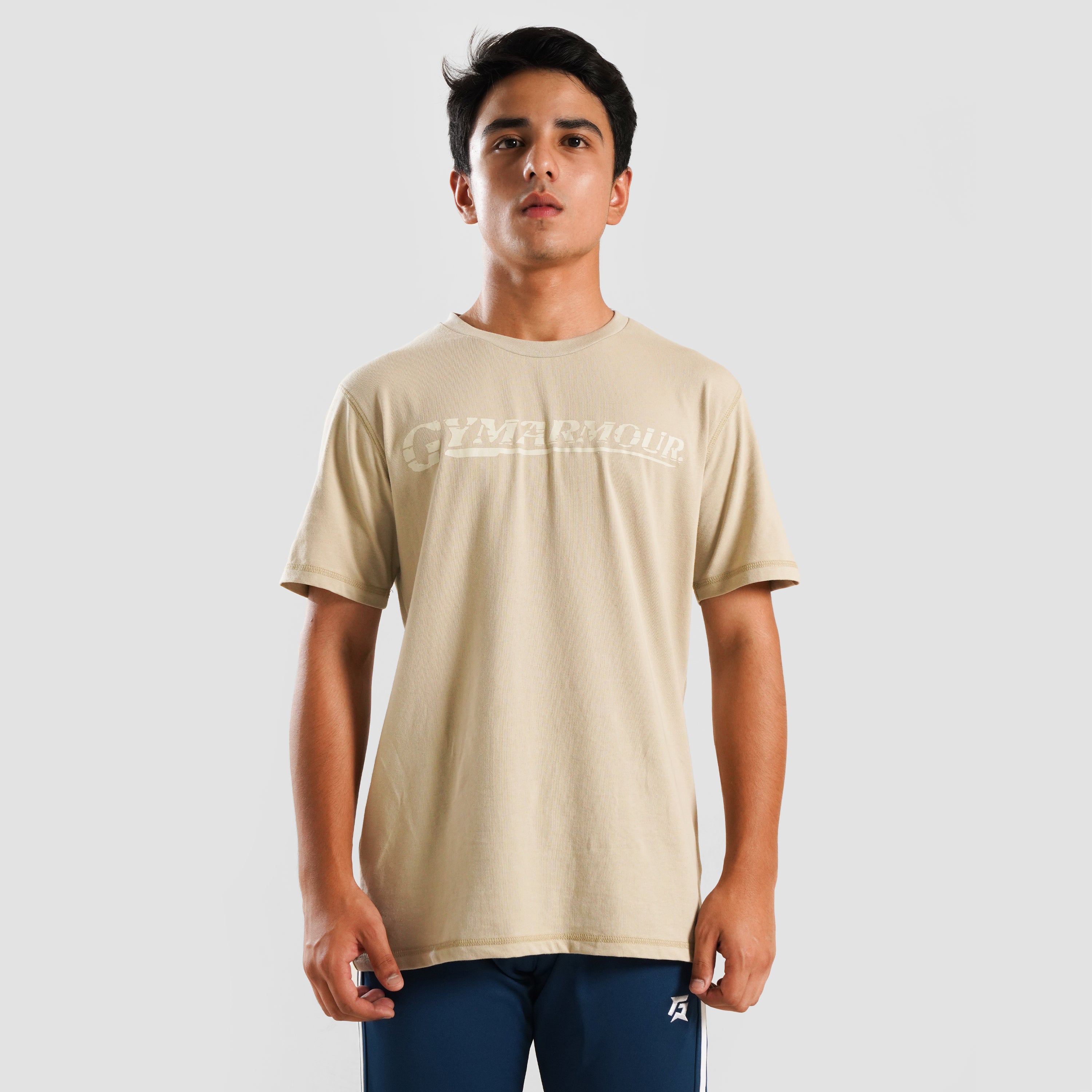 Youth M124 Short Sleeves Tee (Beige)